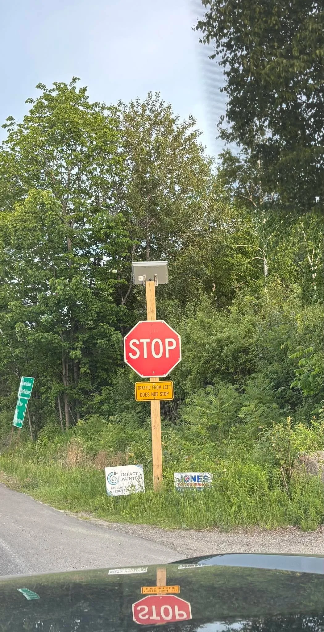 With the entrance/exit closing on the 22nd, do you think they would  donate the flashing stop signs for a few of our intersections?