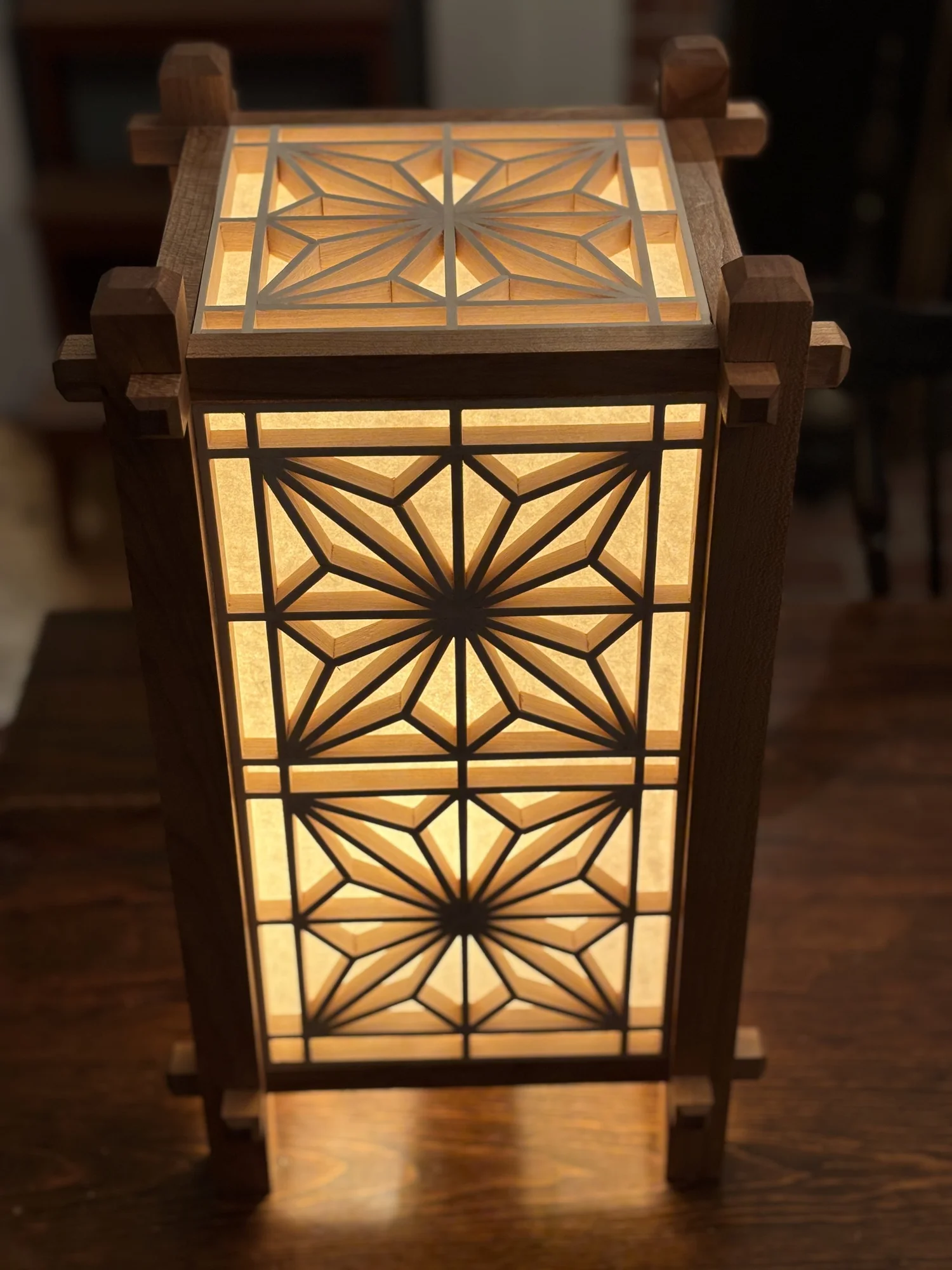 Kumiko Lamp — Hallowell Woodworks