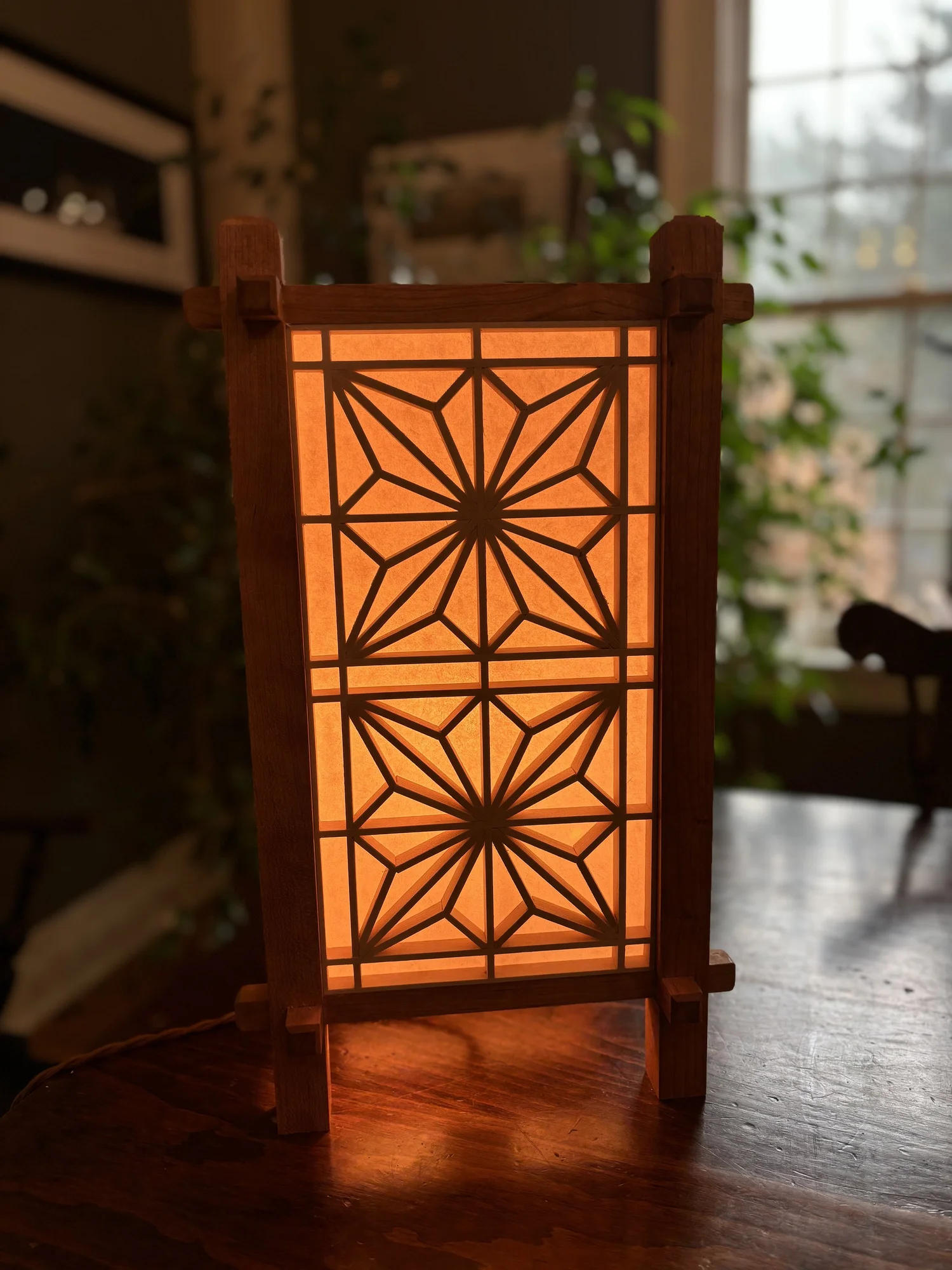 Kumiko Lamp — Hallowell Woodworks