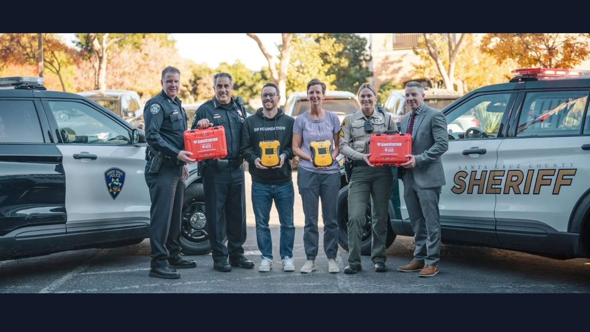DP Foundation Works With 6M2L to Donate 10 AEDs to Santa Cruz Police and Sheriff’s Office