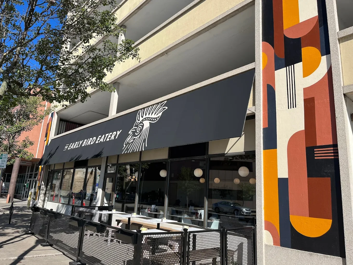 Cozy brunch dishes and coffee at The Early Bird Eatery in South Bend Indiana near Notre Dame