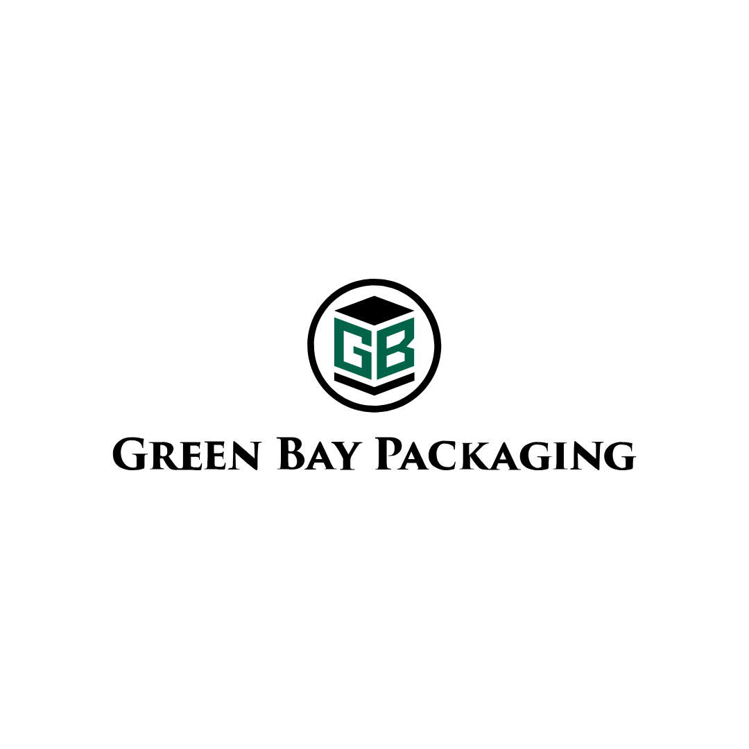 Green Bay Packaging logo with initials 'GBP' in a circle and text below.