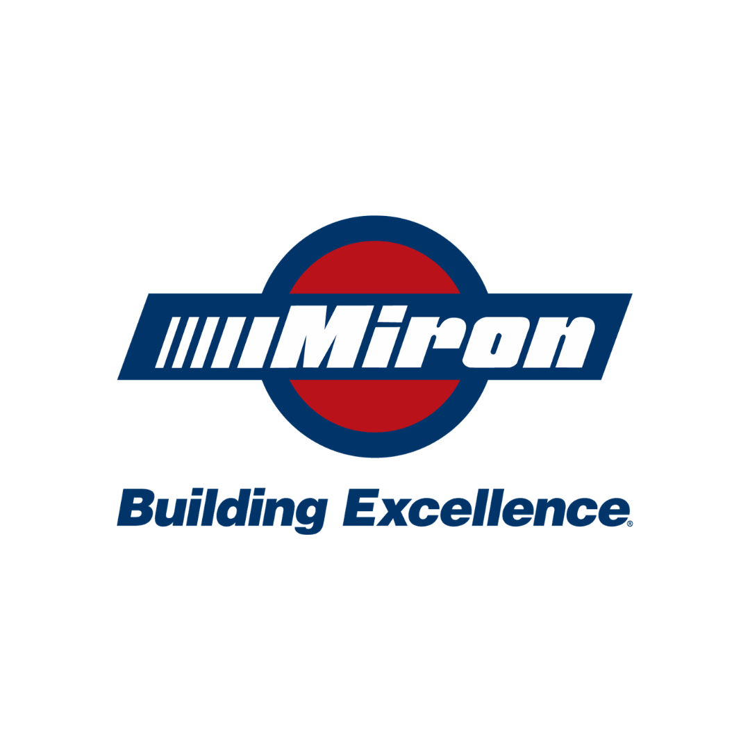 Miron logo with slogan 'Building Excellence'