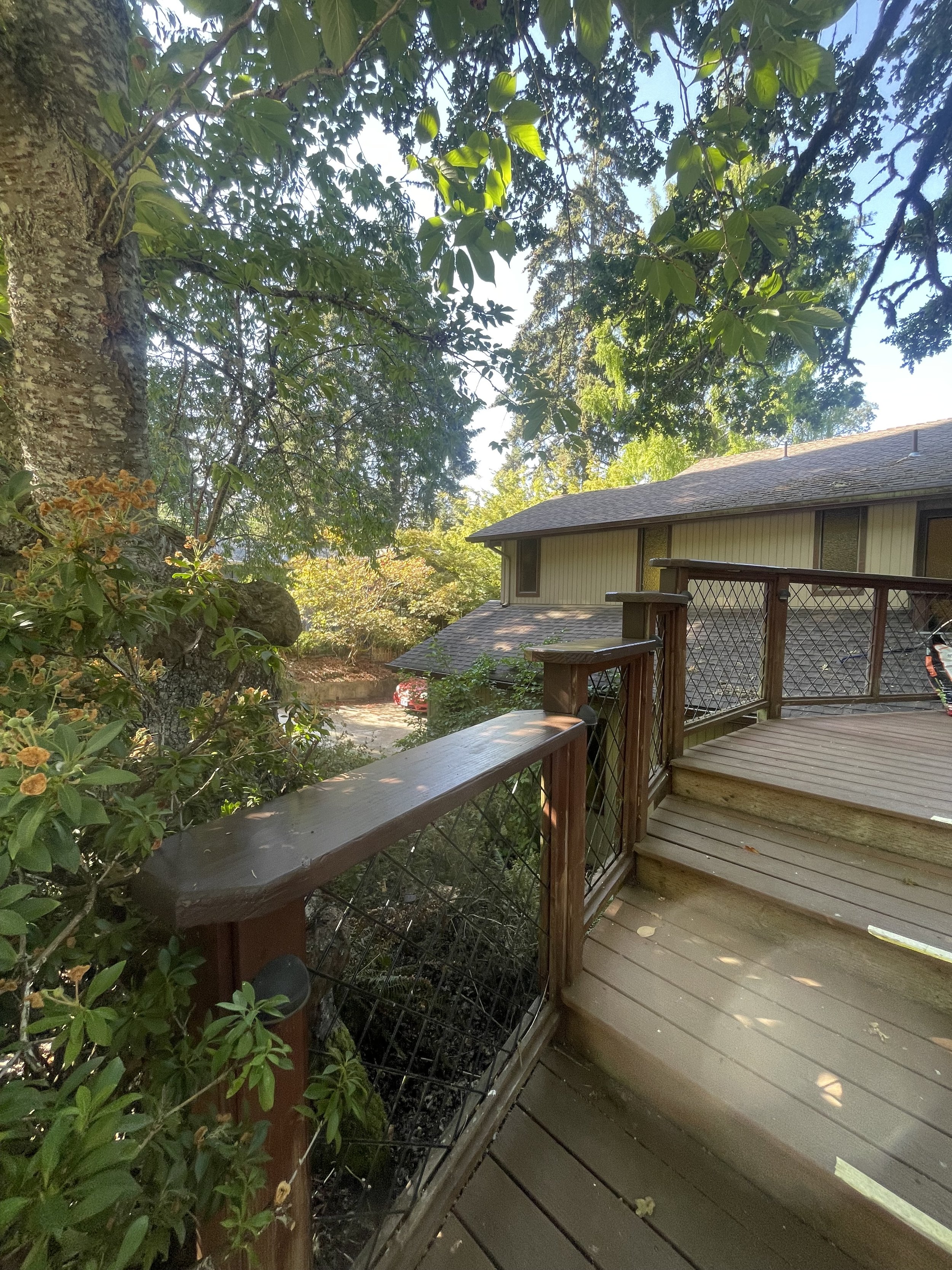 Replaced and Enlarged Railing.