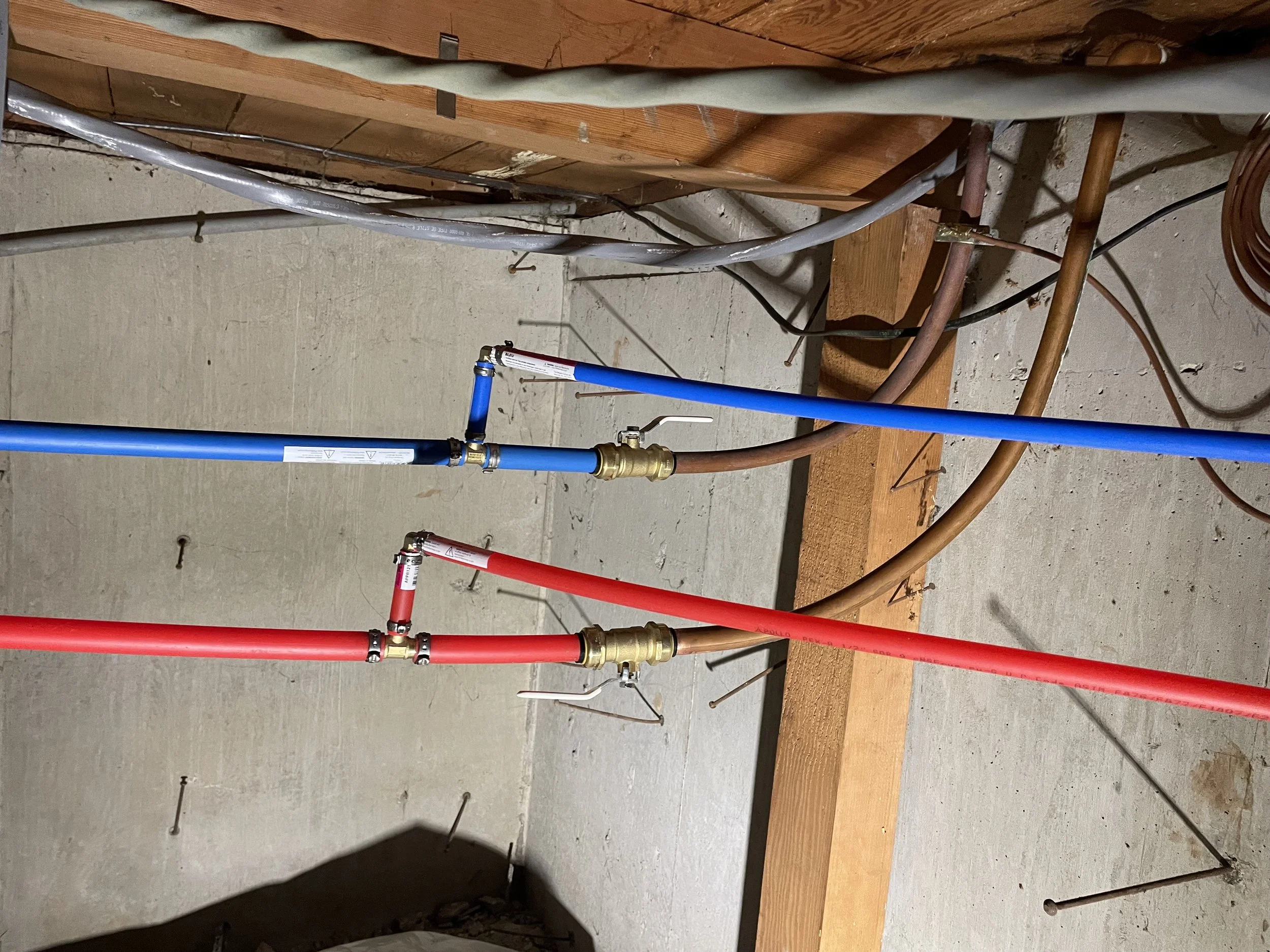 Replaced galvanized waterlines w/ Pex B due to corrosion