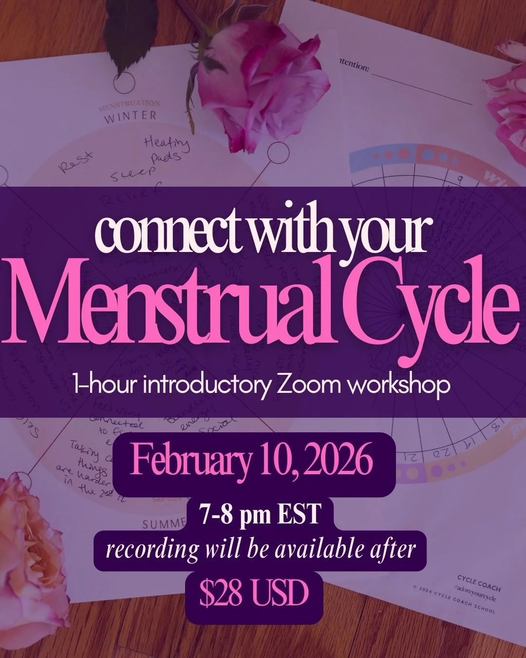 Menstrual Cycle Awareness is a pathway to personal power 🔥

Join me for a beginner-friendly exploration of the basics 🩸 

✨ Connect with Your Menstrual Cycle Workshop ✨ link in bio ✨

#mentrualcycleawareness #cyclewisdom #bodyliteracy #livecyclical