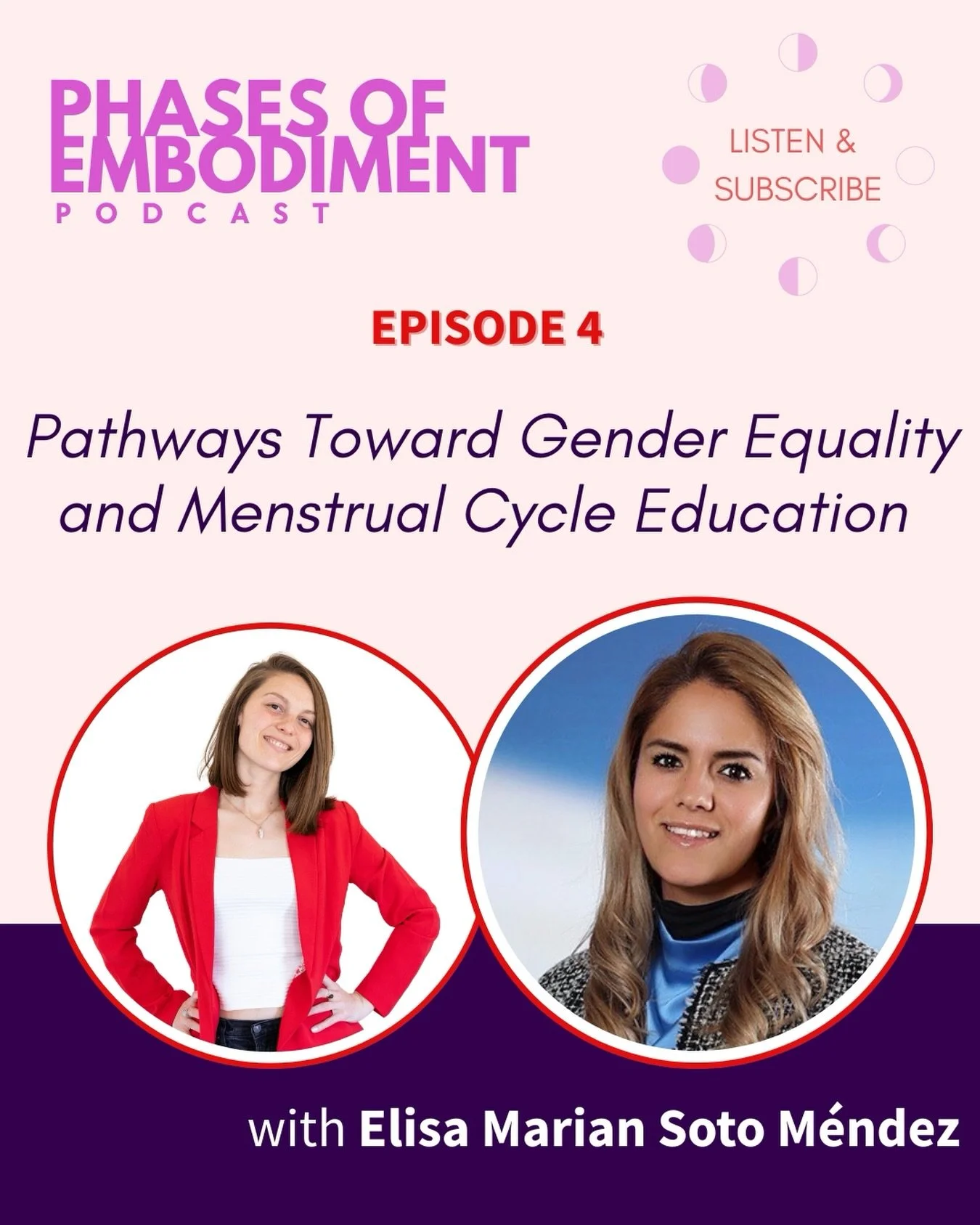 Episode 4 is here 🔥

I cried the first time I listened back to this conversation.
Elisa&rsquo;s power, purpose, and the way she is trailblazing toward gender equality moves me deeply and I feel so honored to call her my friend. 🤍

As Co-Founder of 