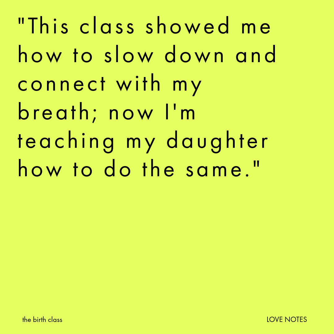 birth class Salt Lake City testimonial 