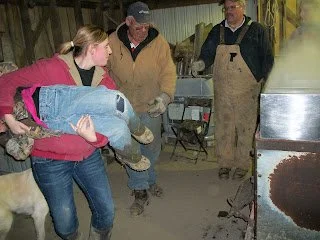 Ryan being used as kindling.JPG