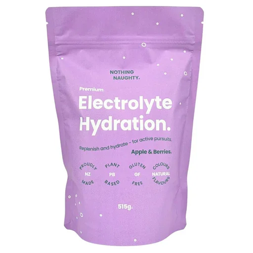 Nothing Naughty Electrolyte Hydration Powder 515g (Apple & Berry)