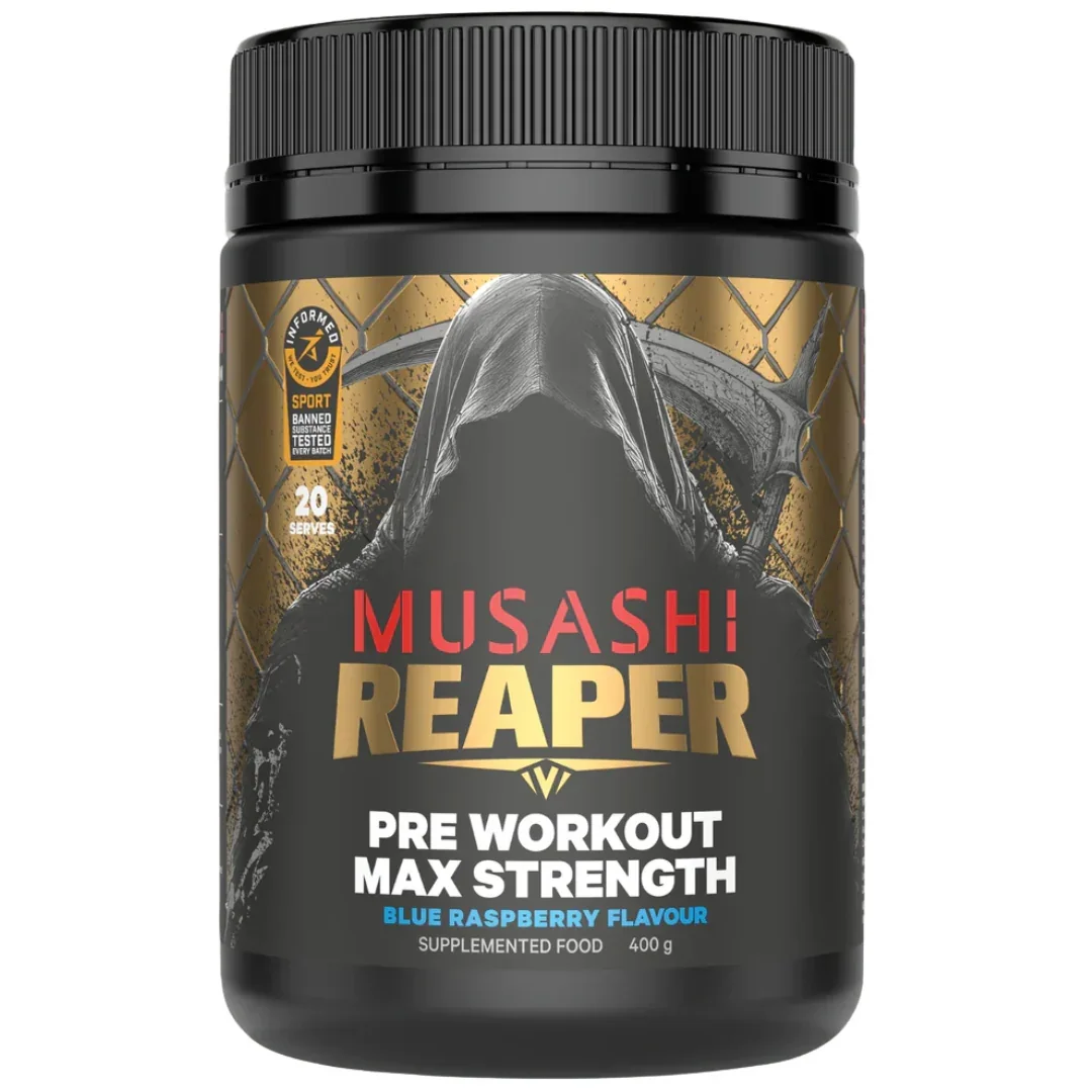 Musashi Reaper Pre Workout Max Strength Blue Raspberry