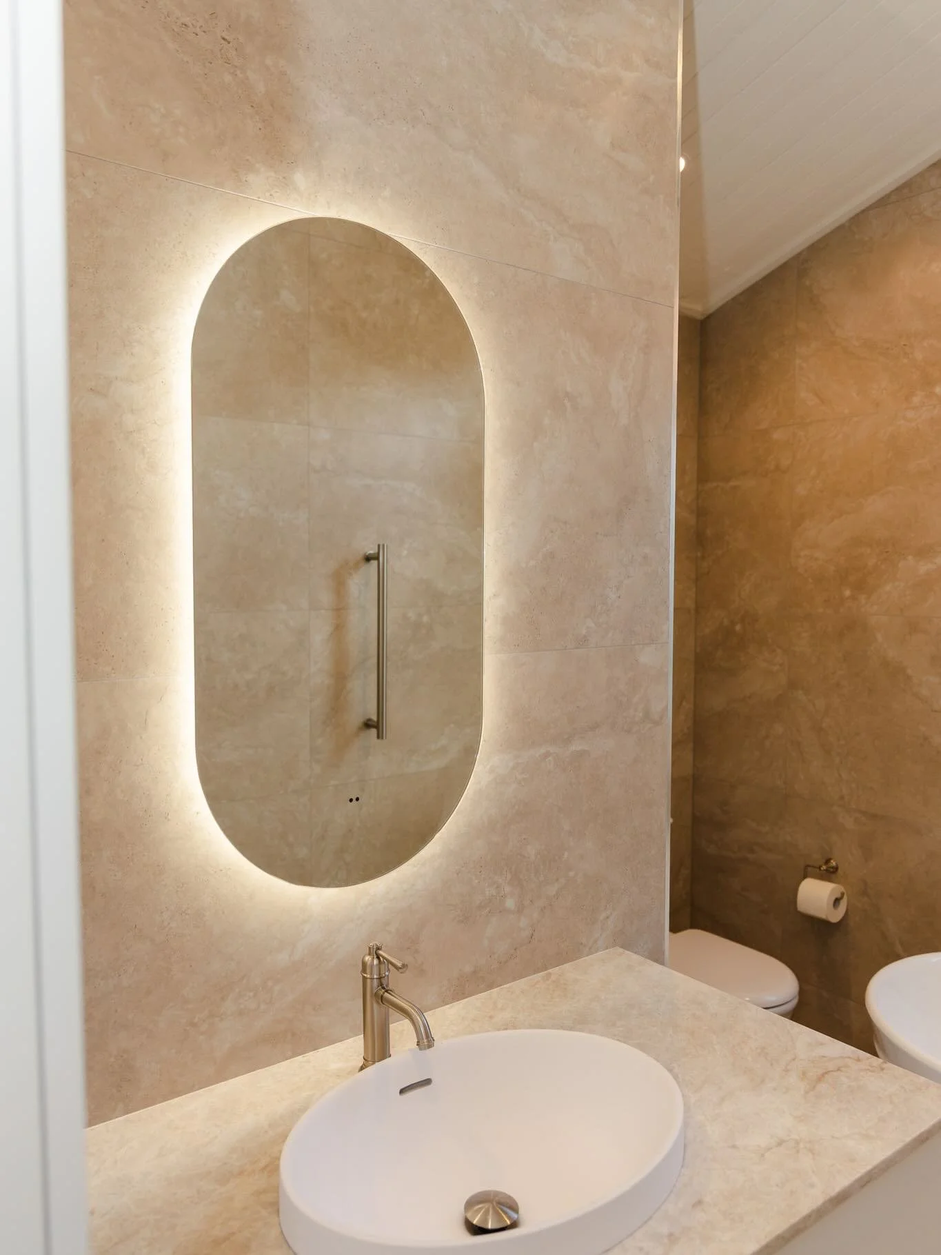Bathroom snapshot from our West Ryde renovation earlier in the year 🚿

Matching bathroom and ensuite carefully designed to make the most of the space, with design features to match the architecture of the sandstone house ✨ 

📞 Call Dean on 0409 245