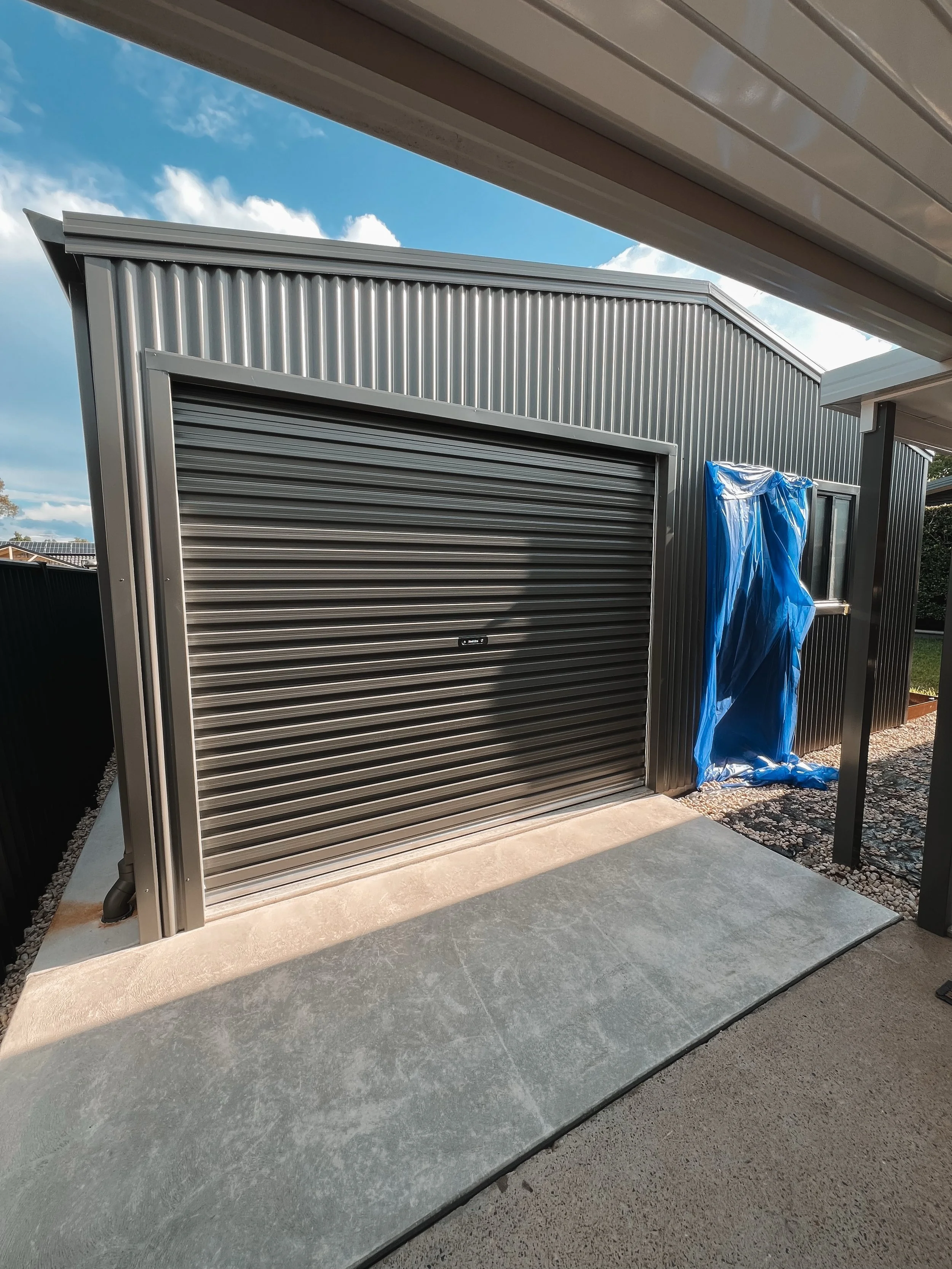 Recent shed project with plumbing and framework ready for a laundry and bathroom 🧺 Great work by the FdBC team! 

📞Contact Dean on 0409 245 268 to organise a free quote 📞