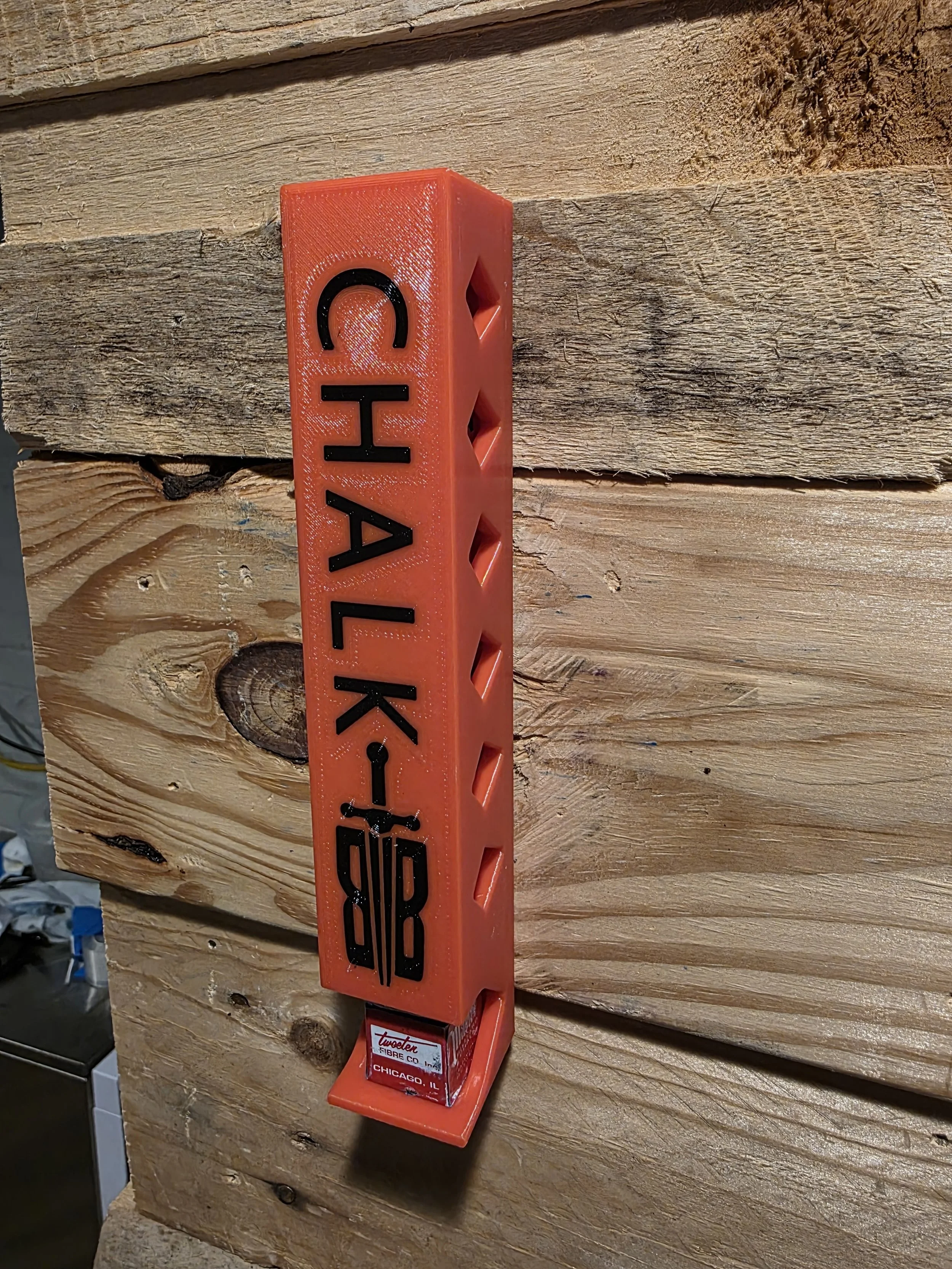 cube caddy wall mounted billiards chalk holder. Red