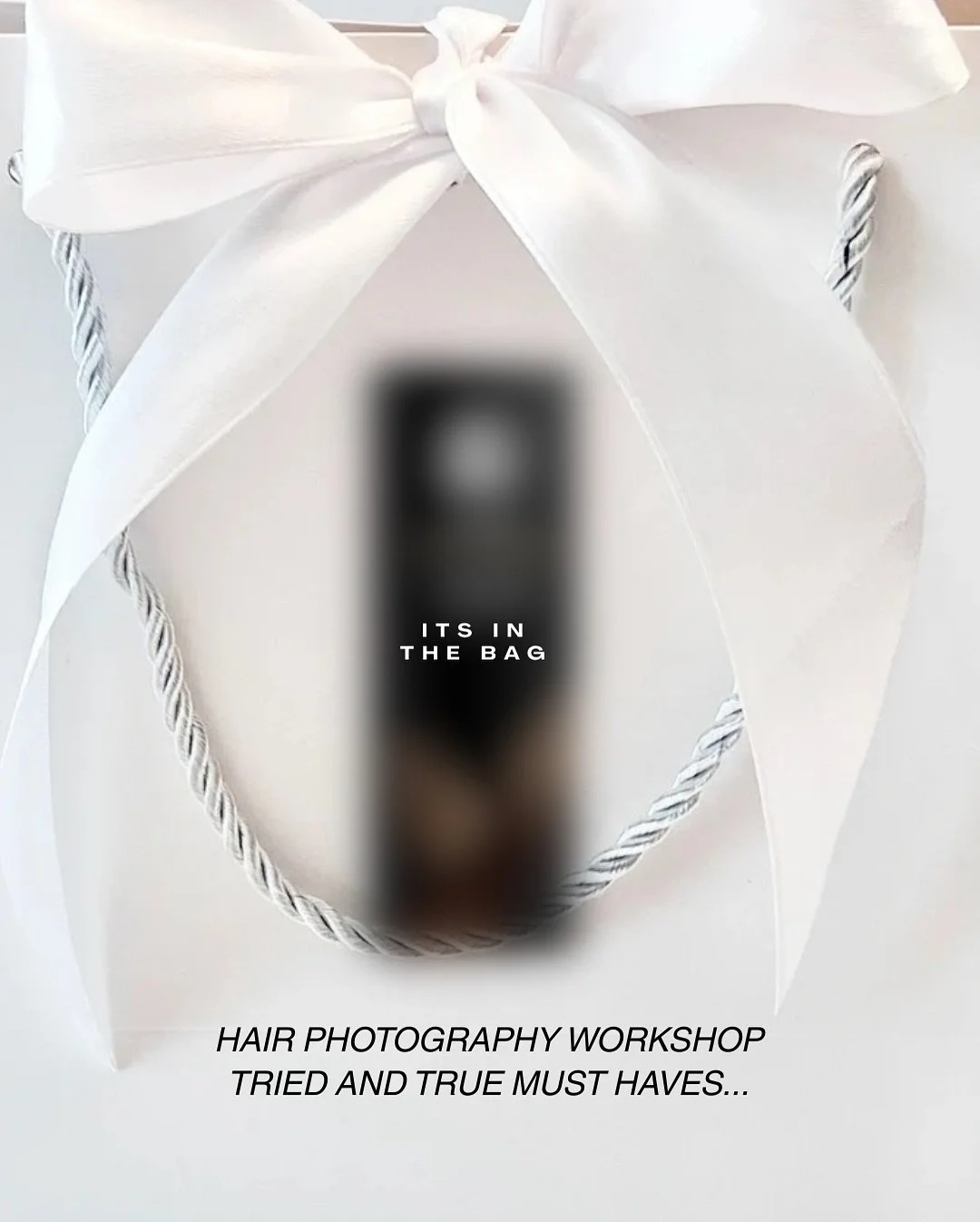 Who doesn&rsquo;t love a goodie bag? 👀

Hair Photography Workshop comes with the tools to leave feeling confident in taking what you&rsquo;ve learned and put it into practice. @amberkkay personally uses these products to style the hair for pictures 