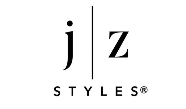 Logo with the letters 'j' and 'z' separated by a vertical line, and the word 'STYLES' below.