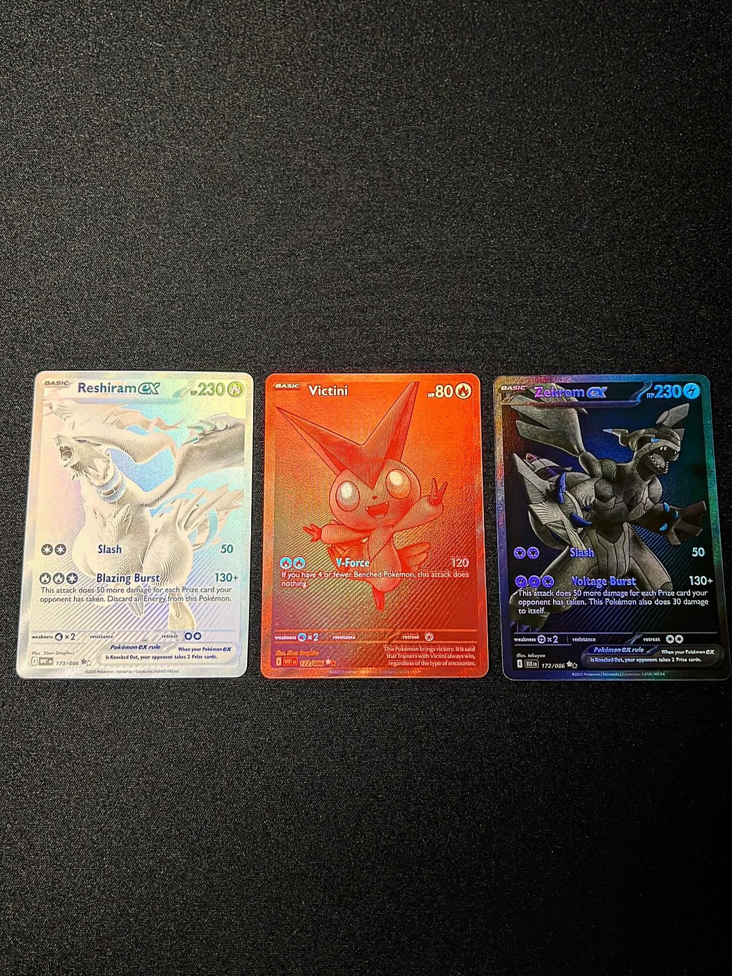Good things come in threes - #pokemon #reshiram #zekrom #victini