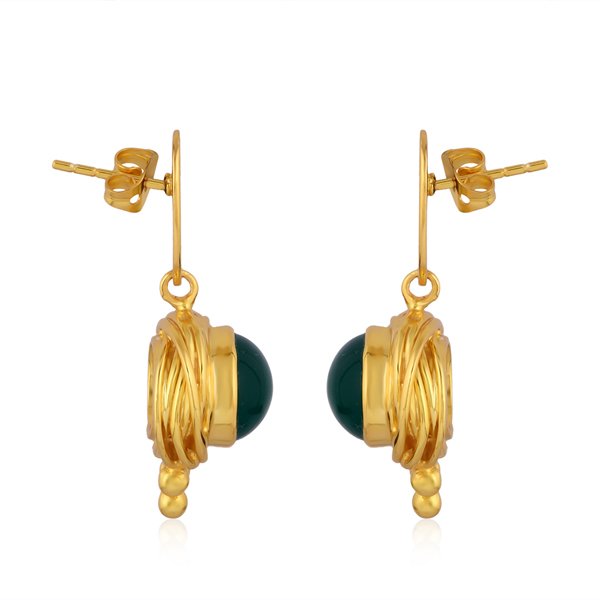 QG Green Onyx Etruria Earrings Full Side.jpg