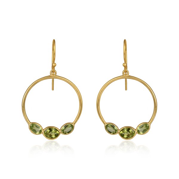 Inanna Peridot Danglers