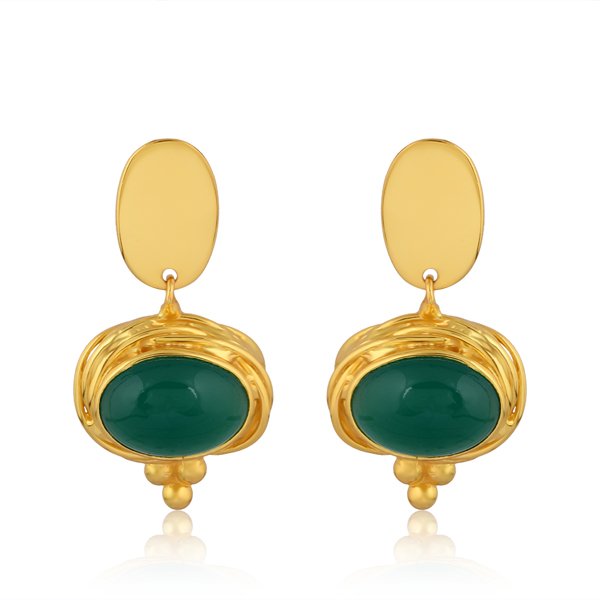QG Etruria Green Onyx Earrings Front.jpg