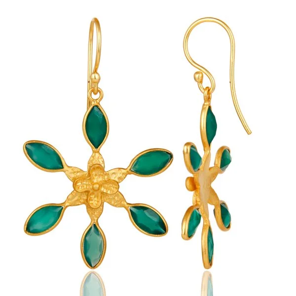 Fiorella Green Onyx Flowers