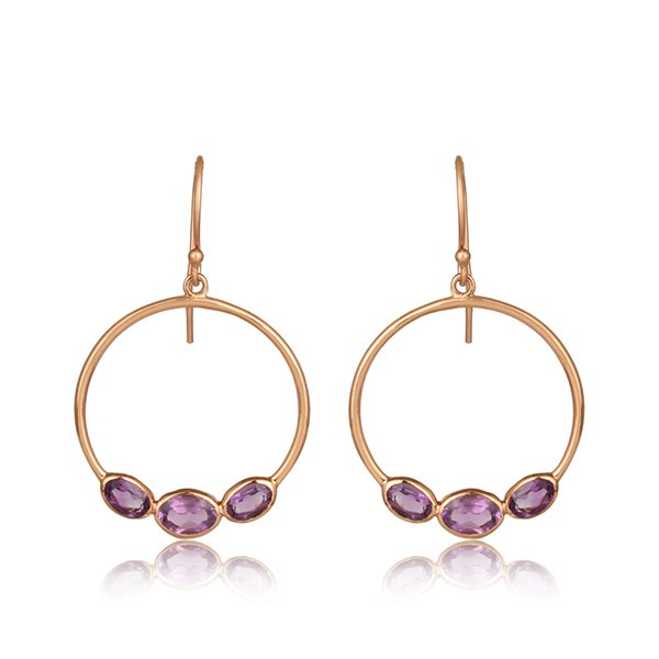 Inanna Amethyst Danglers
