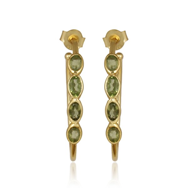Inanna Peridot Hoops