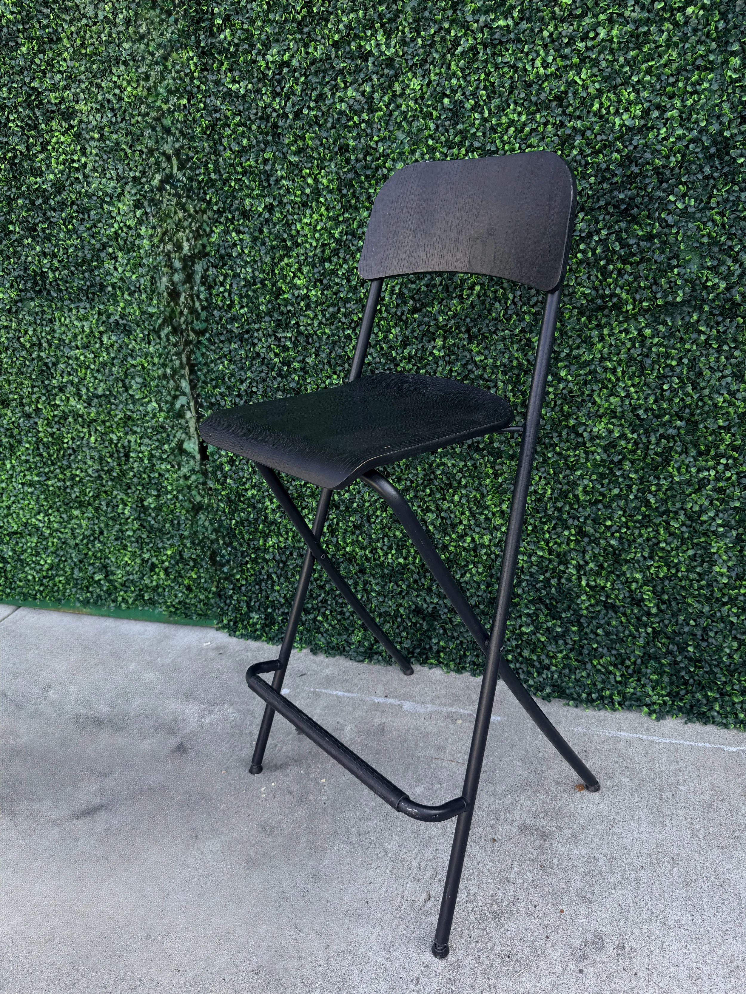 Black Folding Bar Chairs