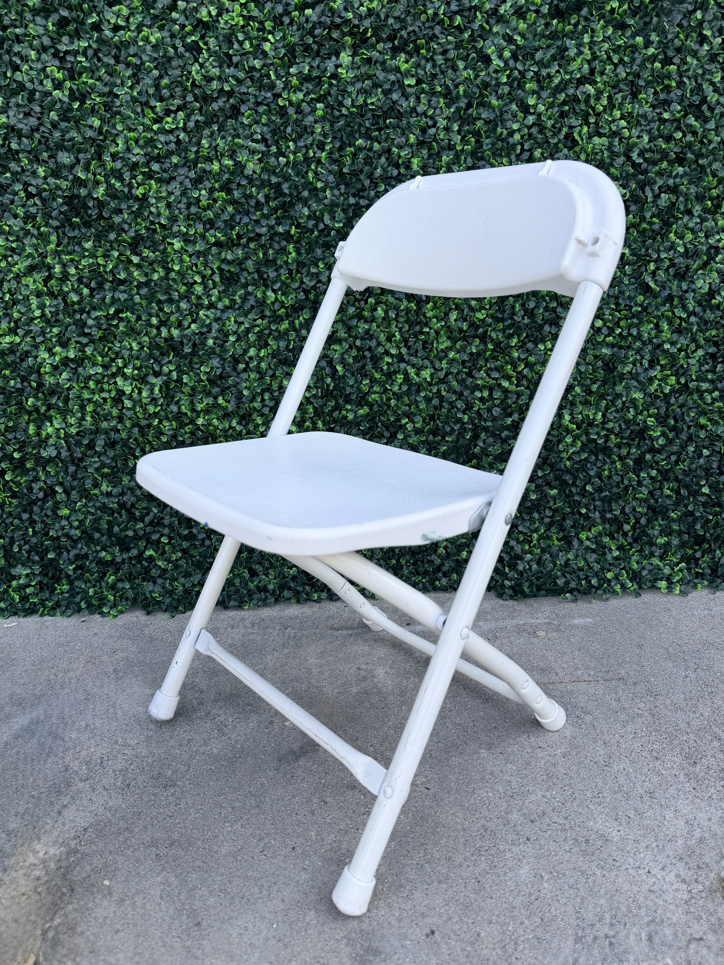 Kids Plastic White Folding Chair
