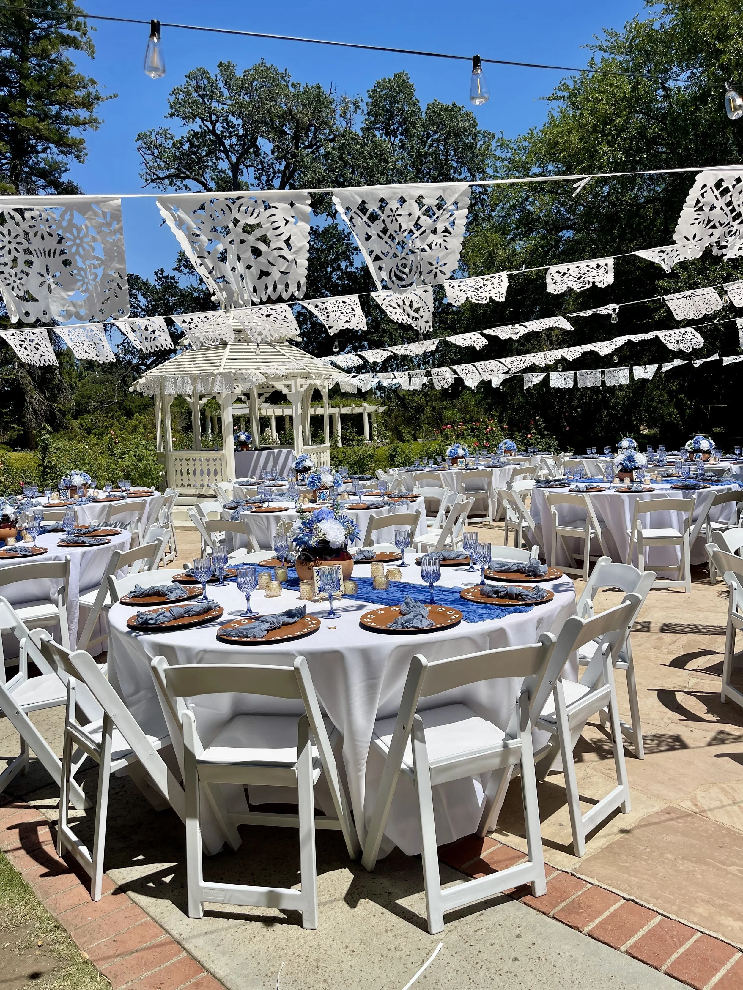 White resin wedding at Orcutt Ranch