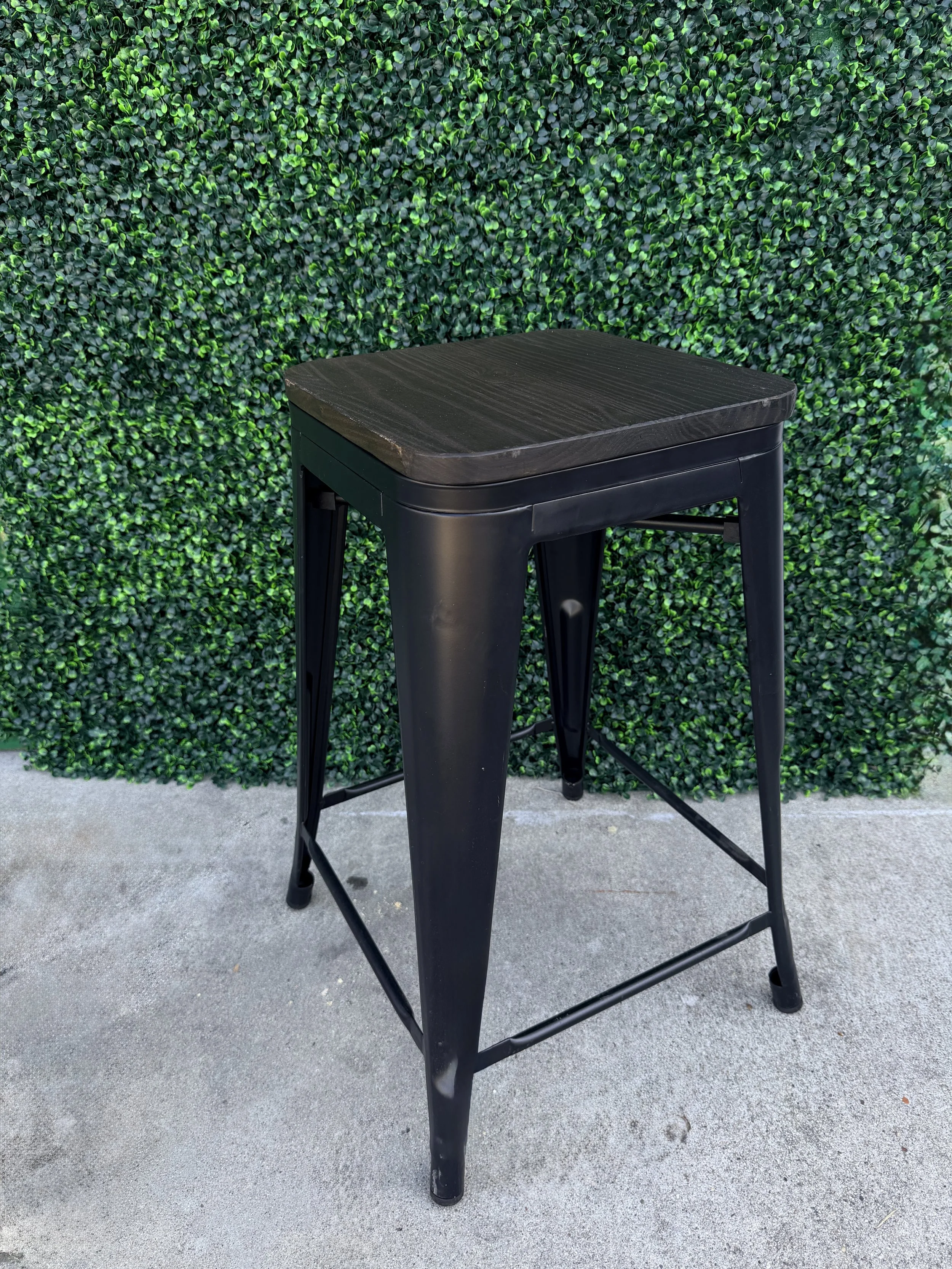 Black Mid Height Bar Stools