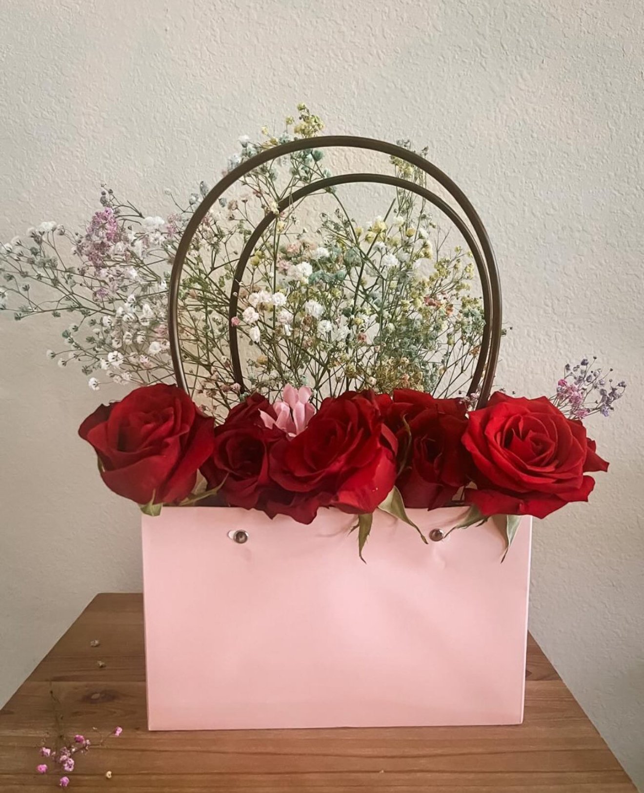 Flowers in a bag