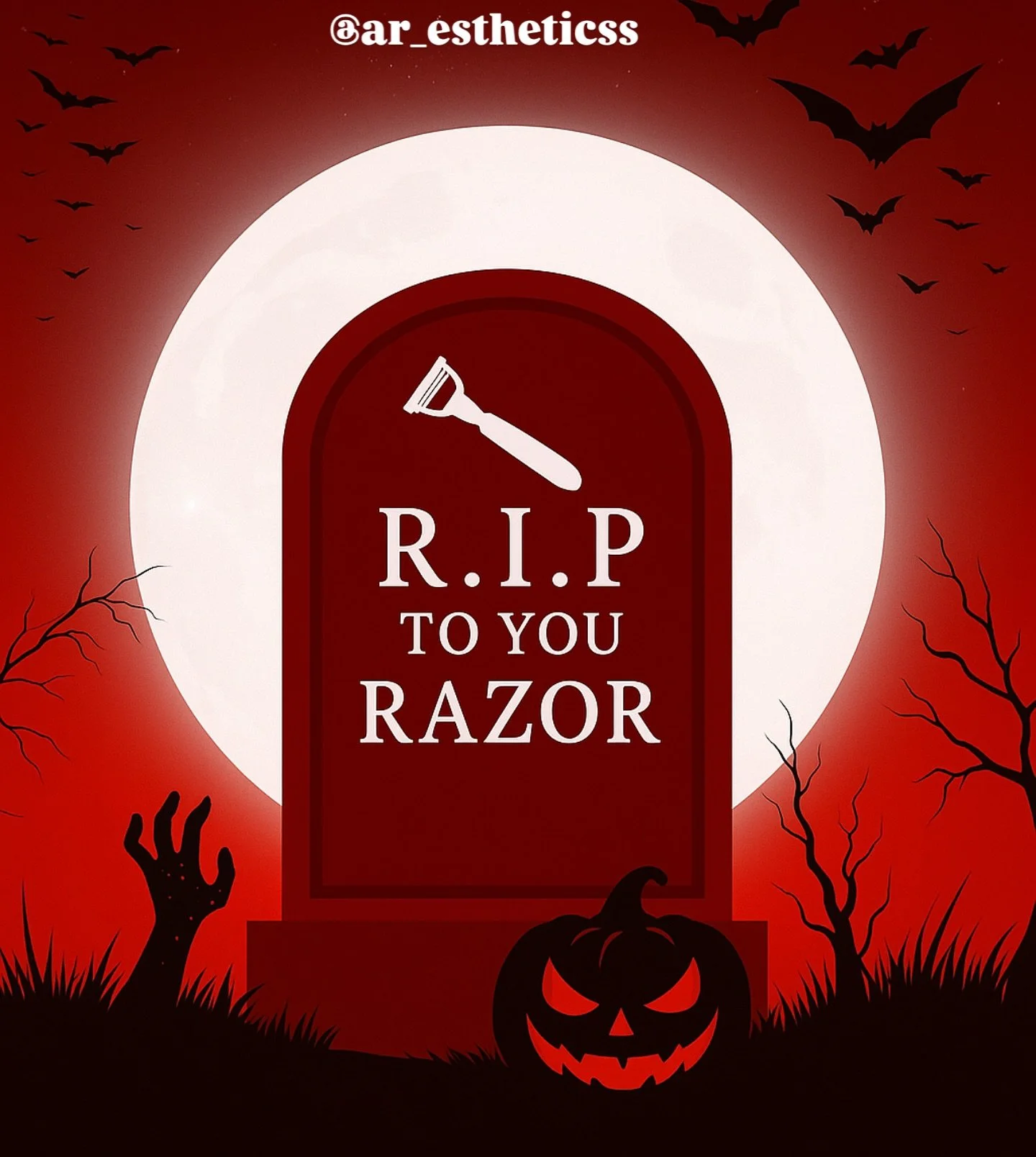 Loving the spooky content? Repost it and tag your waxer&hearts;️ R.I.P to your razors, start waxing this spooky season🪒 ☠️

❤︎Pro tips for new clients❤︎
♡ Grow your hair for at least 2.5-3 weeks for best results
♡Gently exfoliate 48 hours before
♡ S