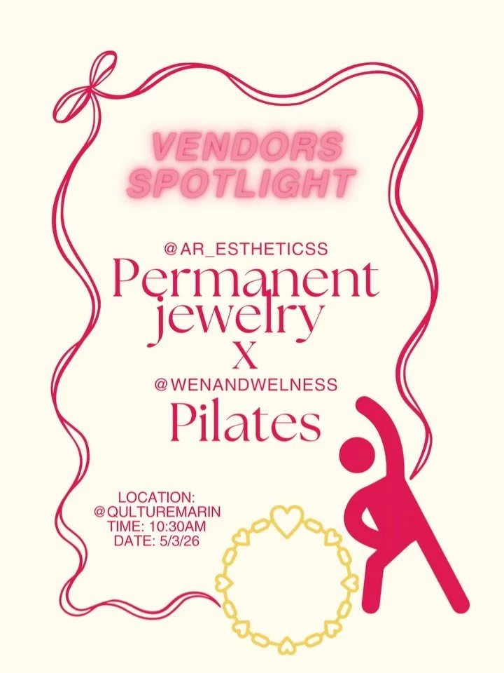 Vendor spotlight for bloom and sparkle Pilates event! Join us for a fun day on Sunday May 3rd! swipe right to see vendors+  what&rsquo;s included in the tickets! ❤️ 

#pilatessanrafael #bayareapermanentjewelry #funeventssanrafael #charcuterieboard #t