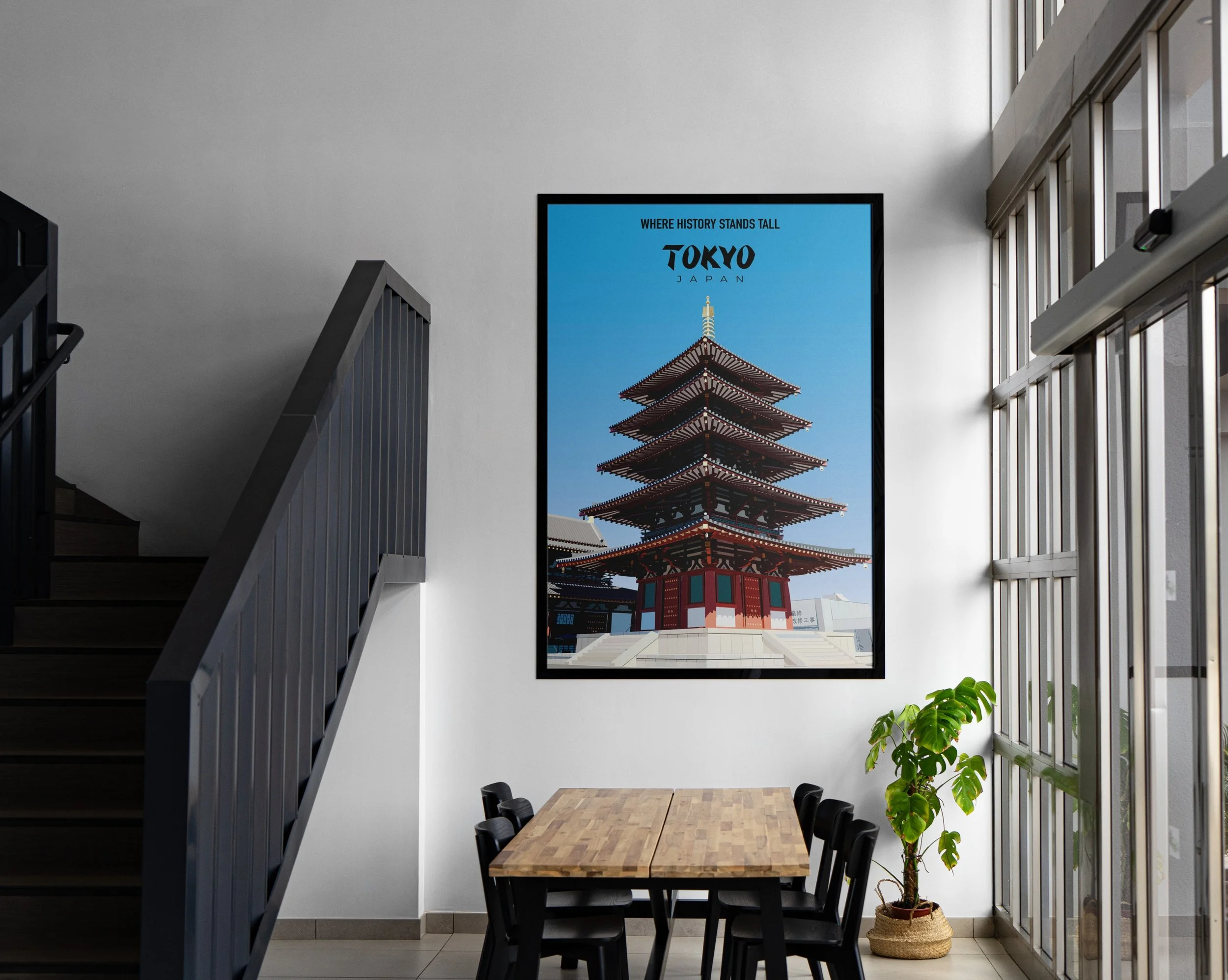 Tokyo Polygonal Poster