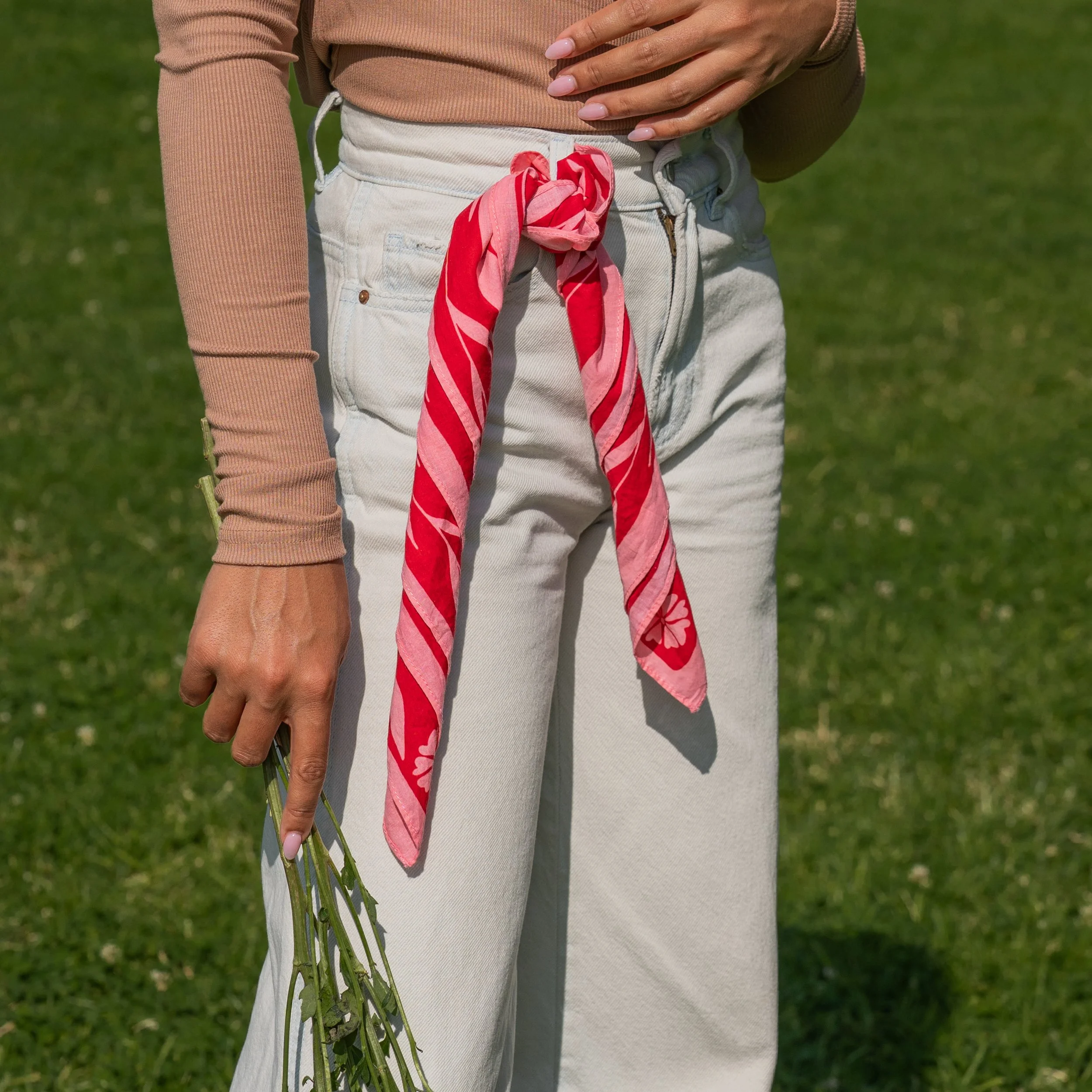 female outdoor lifestyle photography, bandana model product photography Los Angeles