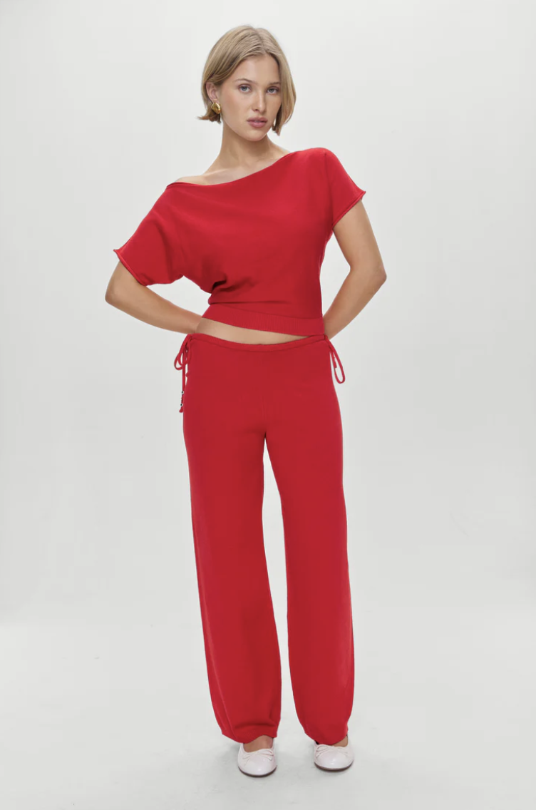 Frankies Bikinis | Montecito Boat Neck Knit Shirt