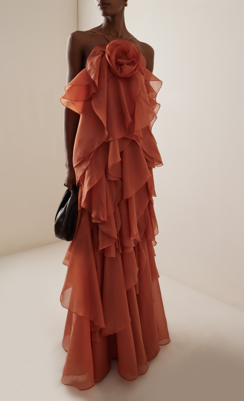 Aje | Pandorea Layered Tulle Maxi Dress