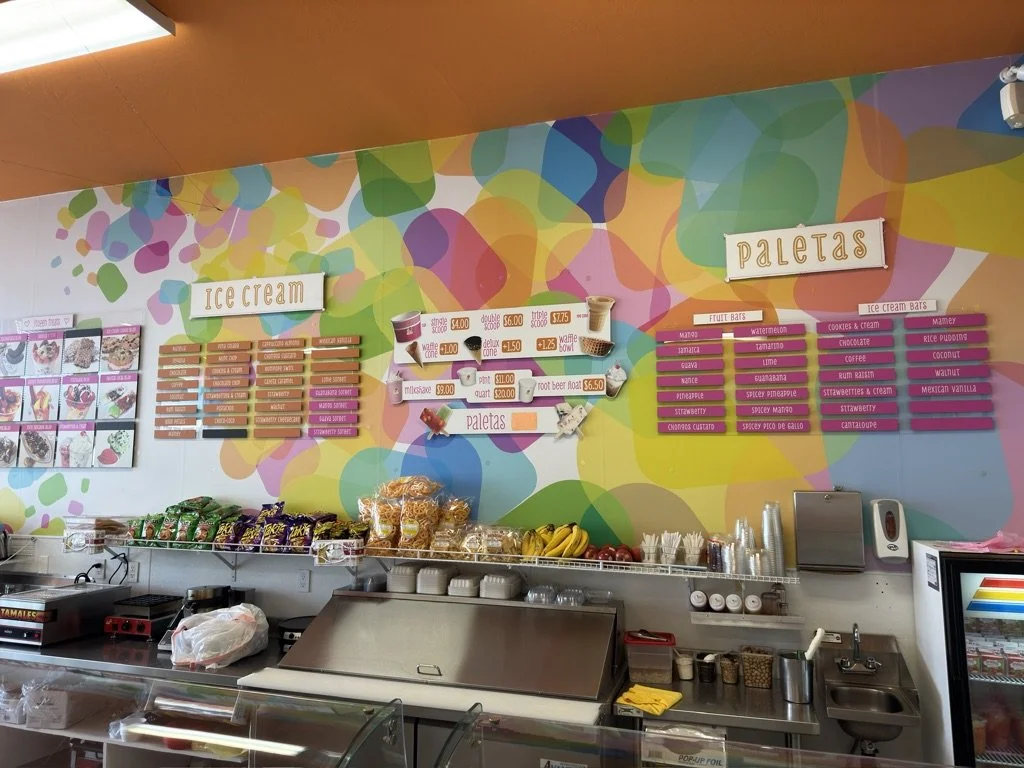 Menu wall in Novato