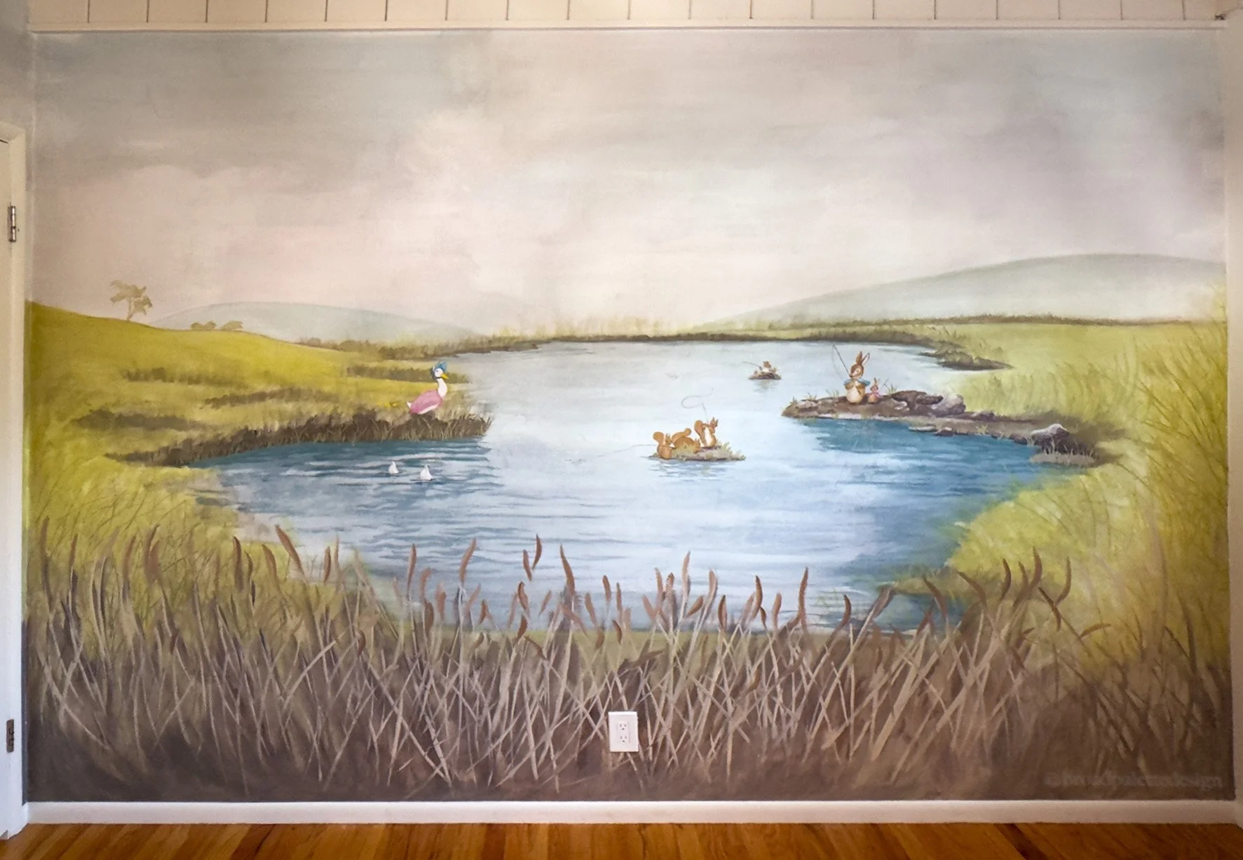 Second wall of the mural