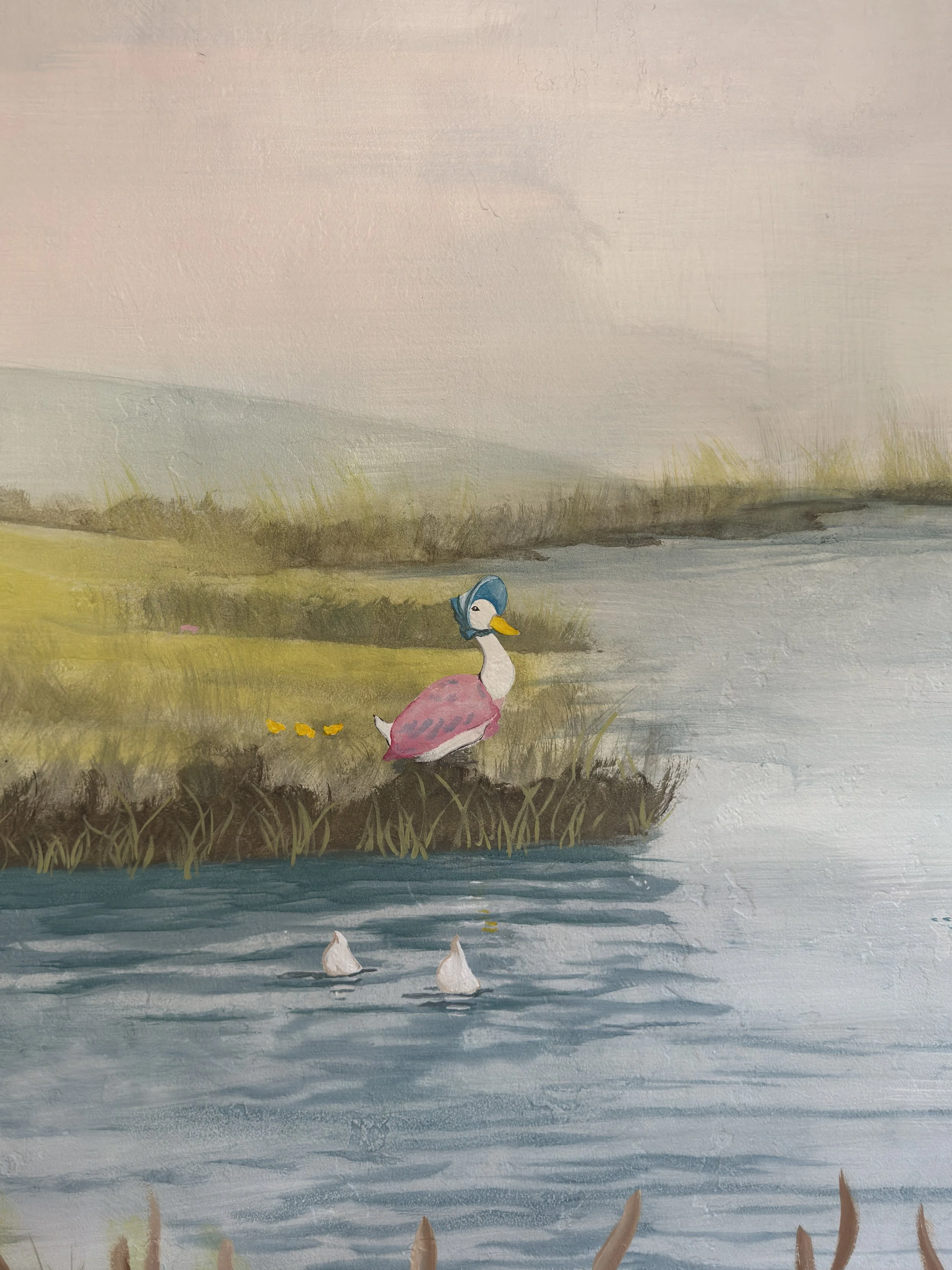 Peter Rabbit nursery mural