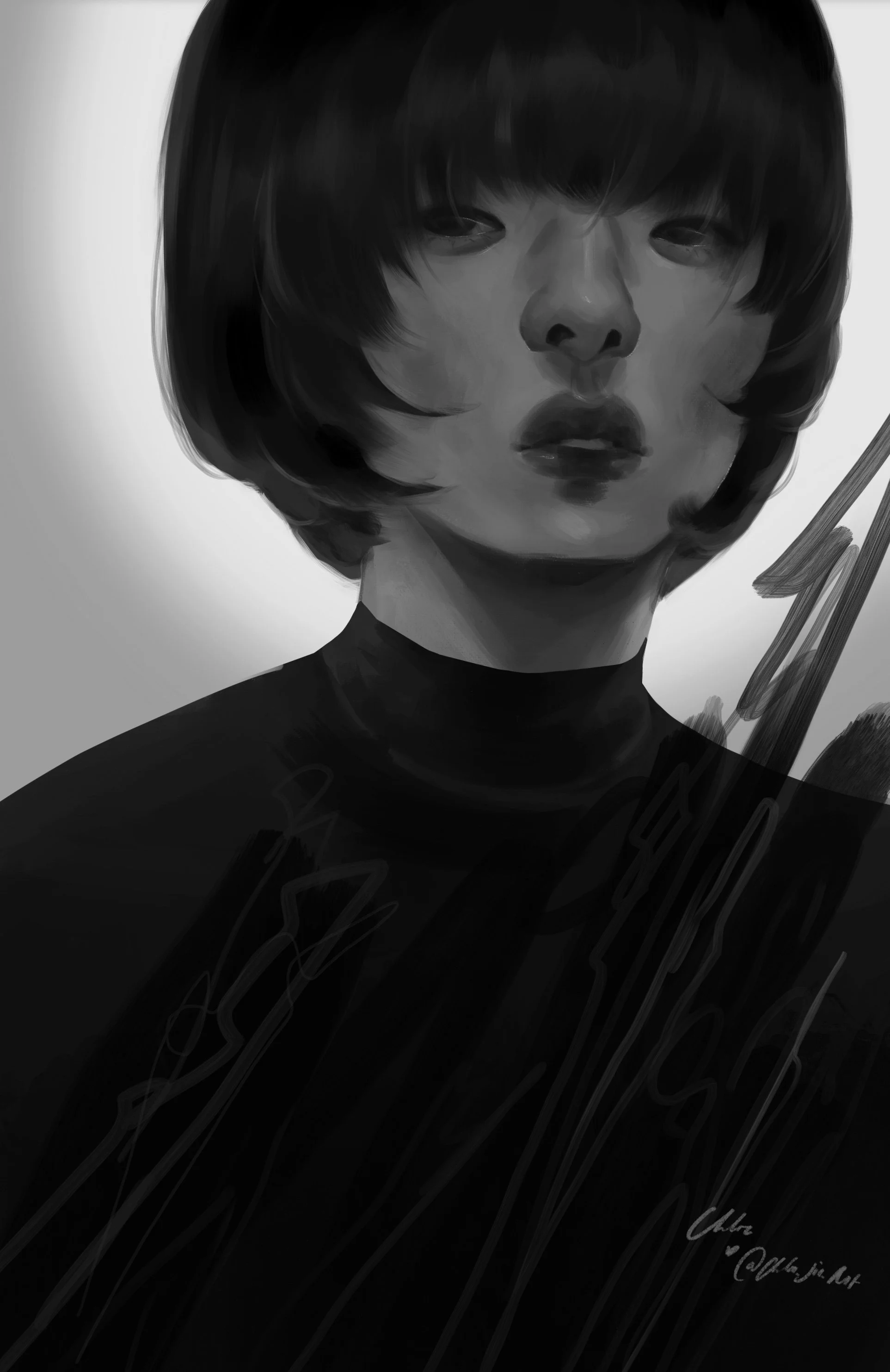 Black Obsidian (2021) - Procreate