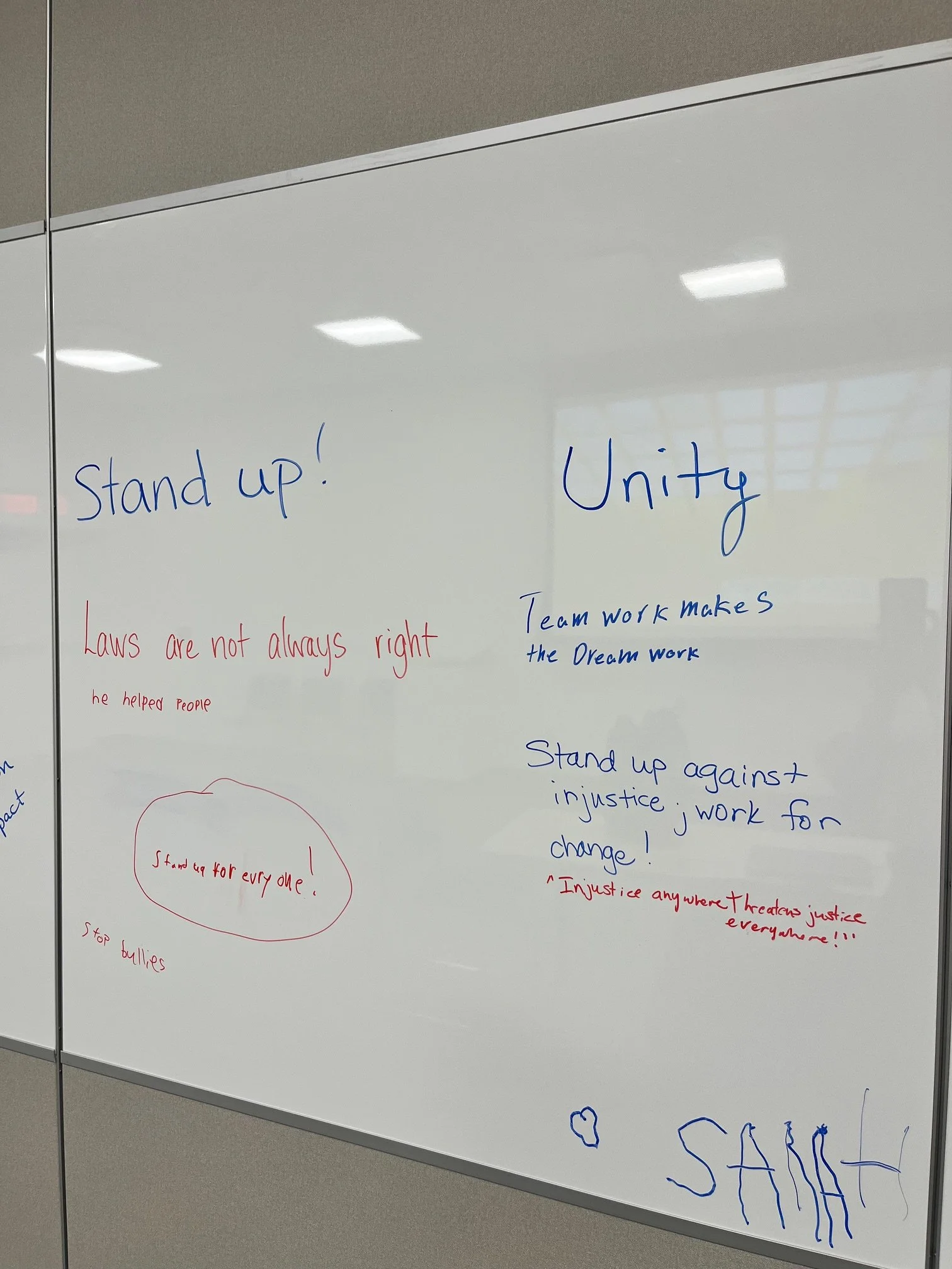 Quotes from Participants of the MLK Escape room 2026.