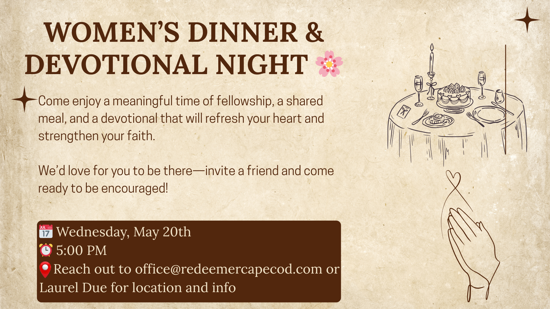 Women's Dinner and Devotional