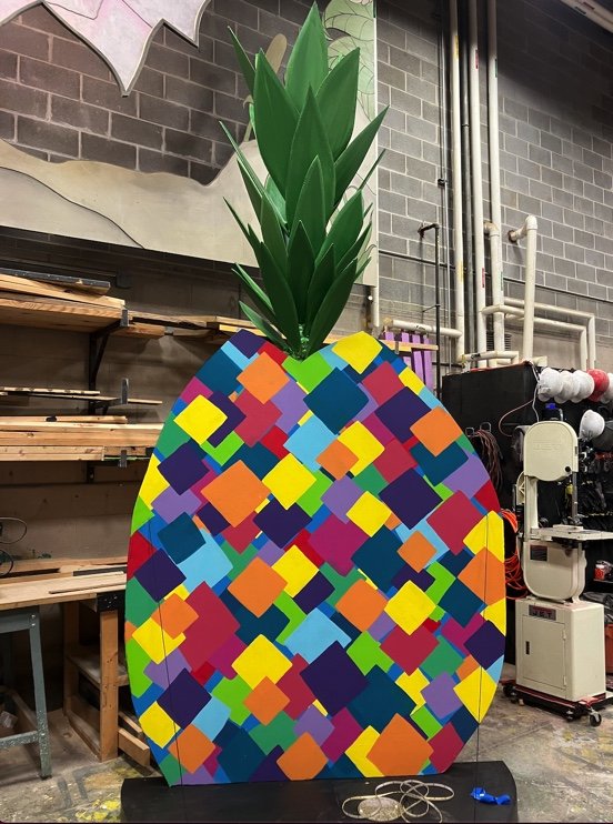 I served as a Scenic Artist for The SpongeBob Musical at the Nashville Children’s Theatre (June 25 - July 17, 2022). Throughout this production, I contributed by painting numerous set pieces and gained extensive experience using stamps particularly o