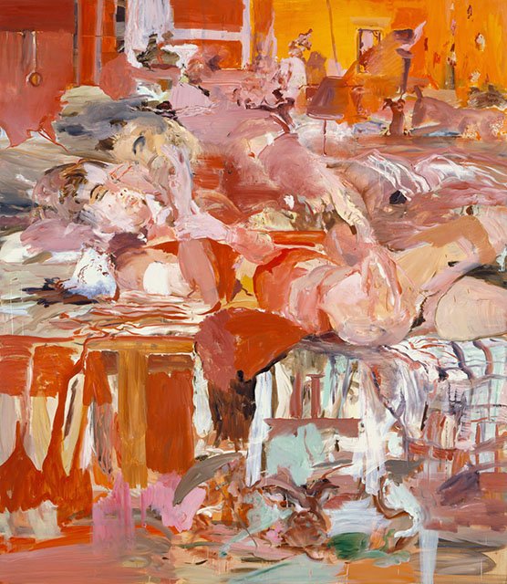 Cecily Brown, 1000 Thread Count, 2004, Oil on linen, 90 x 78 inches