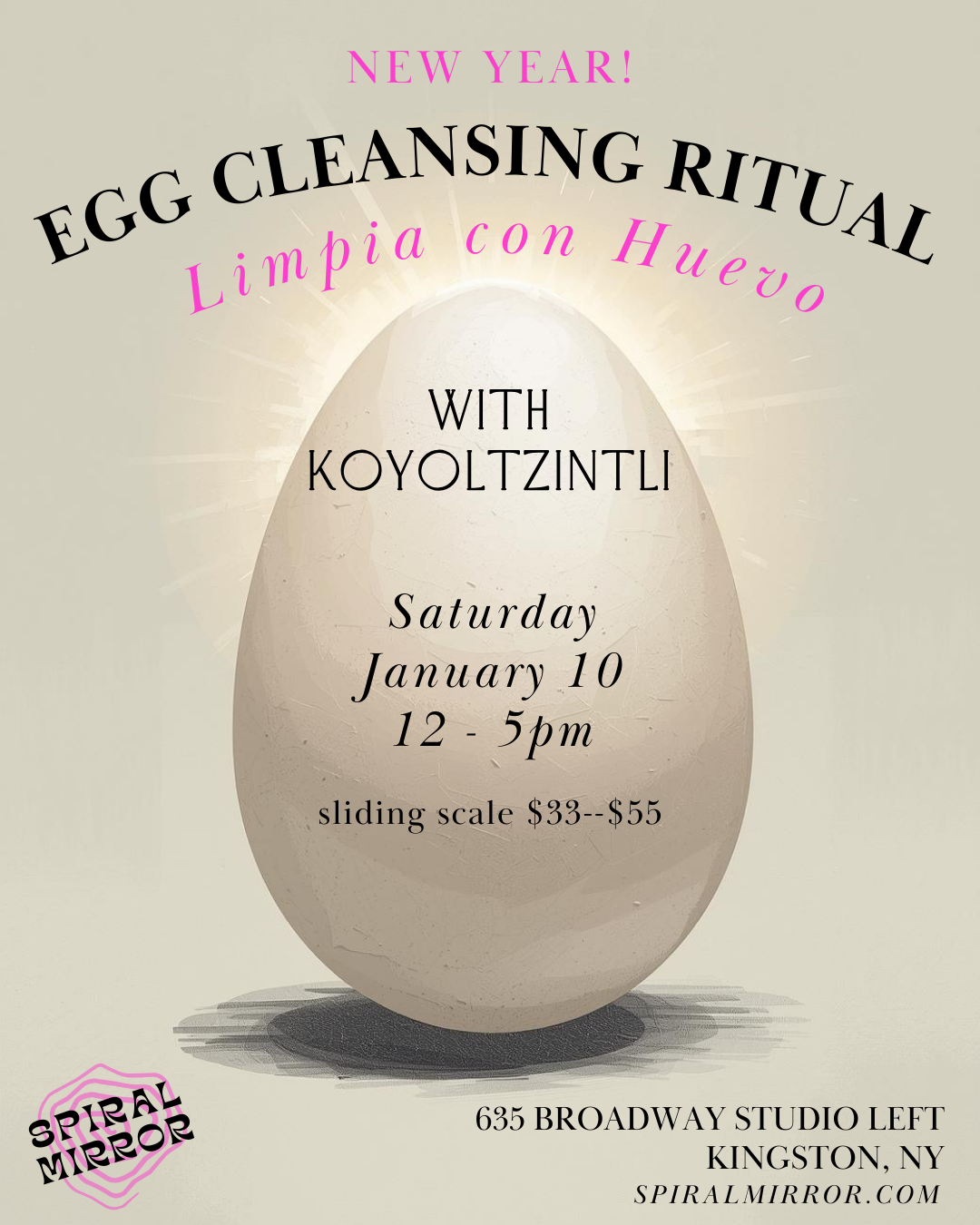 New Year Clearing: Egg Limpias