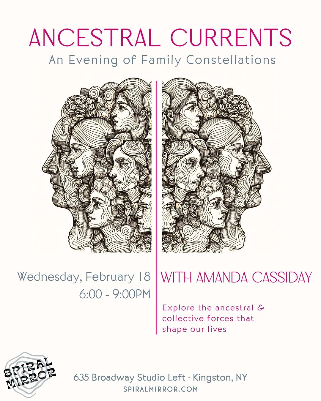 ♾️ ANCESTRAL CURRENTS: AN EVENING OF FAMILY CONSTELLATIONS ♾️

We&rsquo;re delighted to welcome back another transformational evening of Family Constellations with Amanda Cassiday. Our last gathering was a deep &amp; tender portal of healing and reve