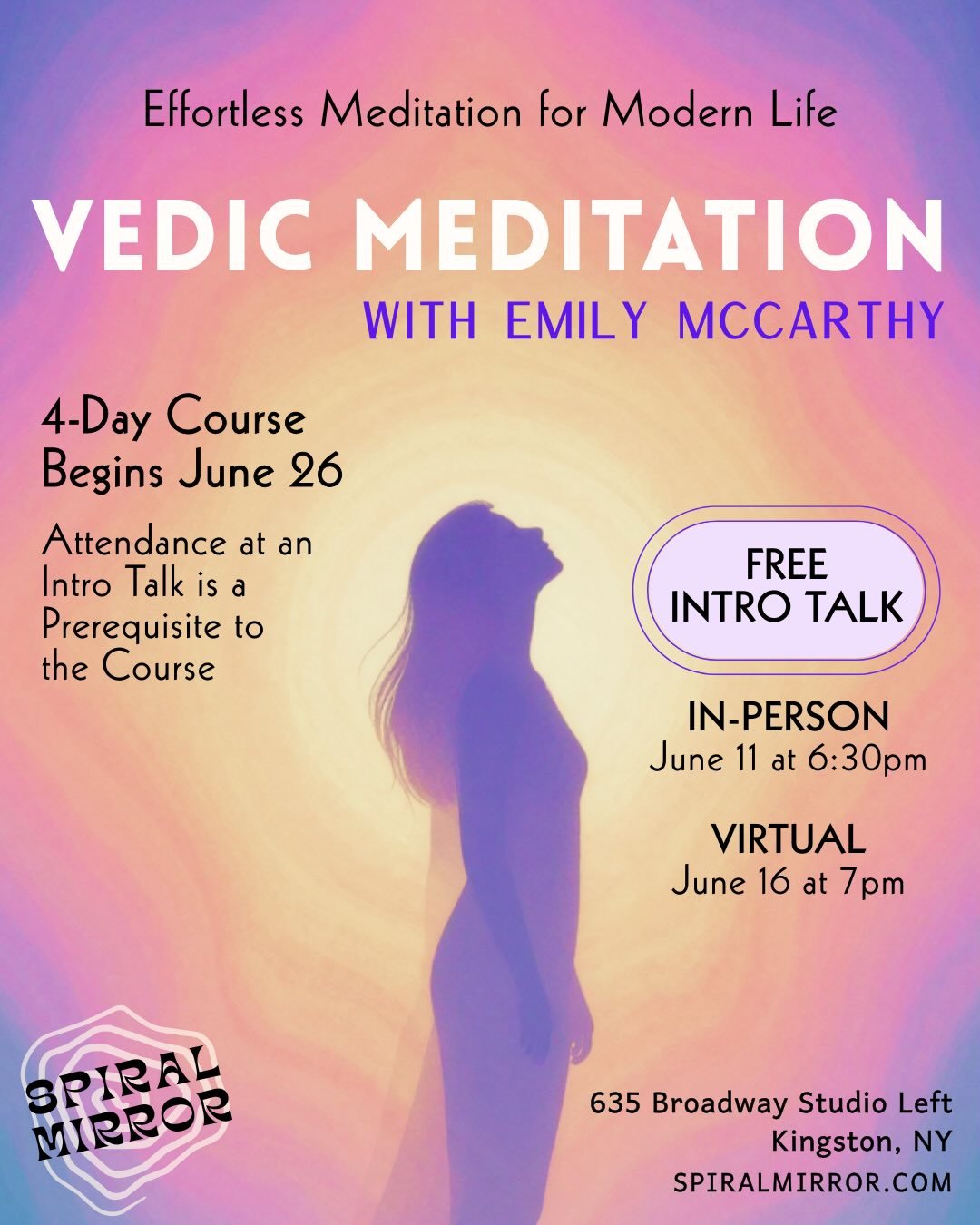 What is Vedic Meditation? And how can it transform your life? 

@emilyclaremccarthy is offering a free exploration of this personal meditation practice that brings you into alignment with your natural state of being. In the spaciousness of your sover