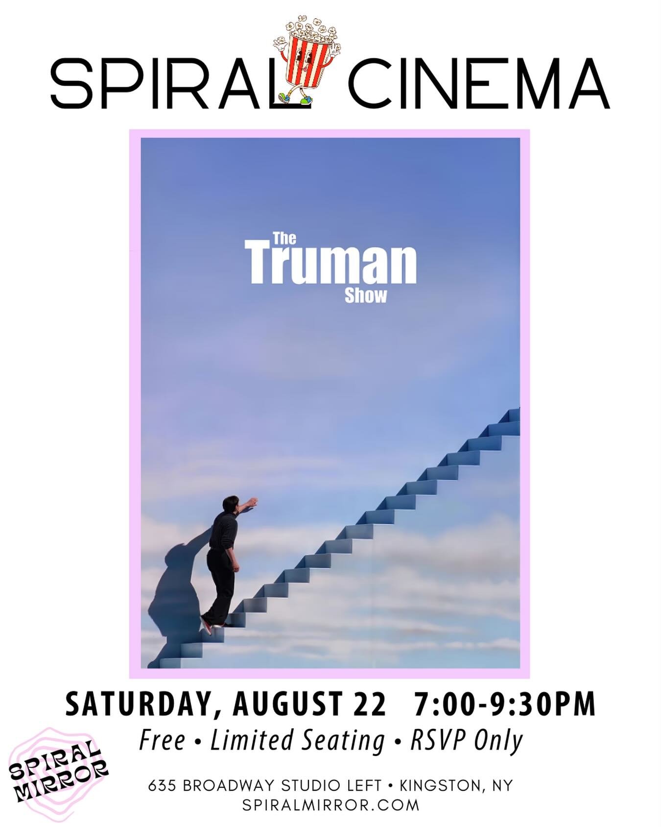 🍿𝑺𝒑𝒊𝒓𝒂𝒍 𝑪𝒊𝒏𝒆𝒎𝒂: 𝑻𝒉𝒆 𝑻𝒓𝒖𝒎𝒂𝒏 𝑺𝒉𝒐𝒘

In a modern world of proliferating screens, surveillance, reality TV, algorithms, and ads that show what you were just talking or thinking about, The Truman Show has stood the test of time an